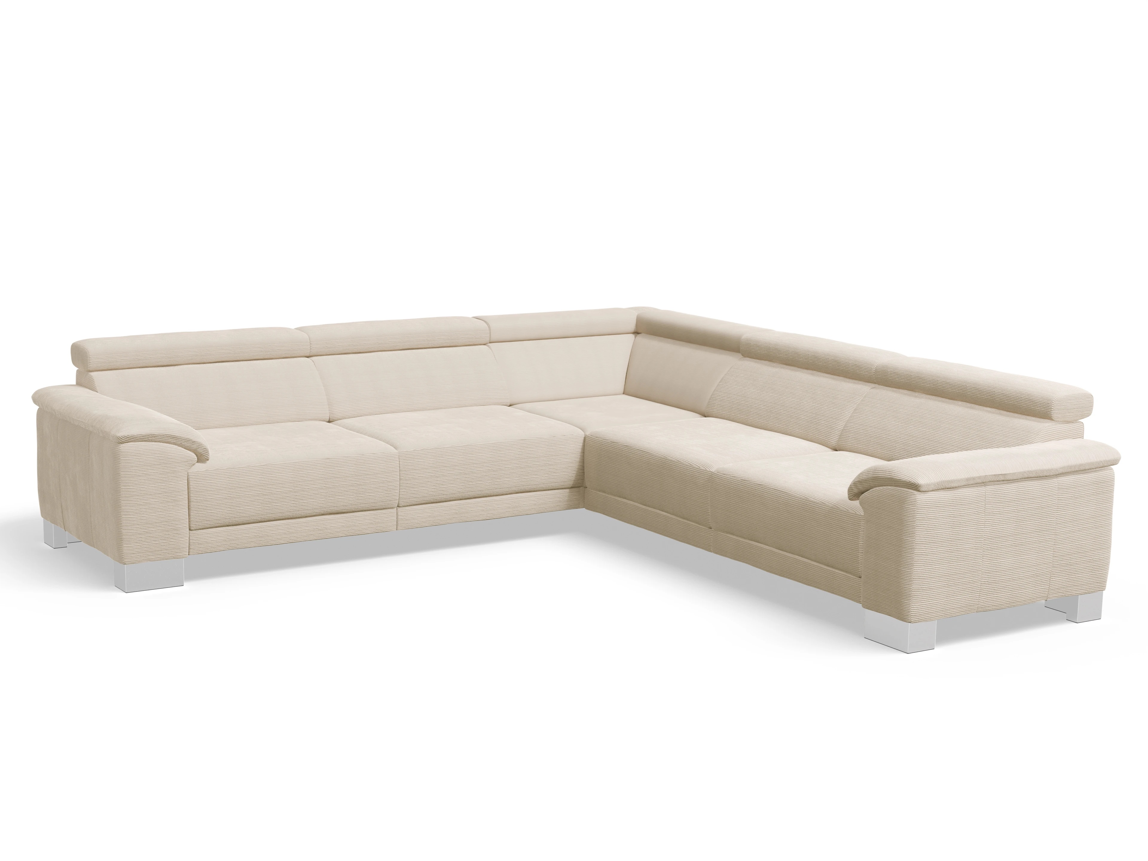 Antonio Ecksofa SPE Large Ansicht des Produktes Antonio Ecksofa gleichschenklig in Stoff Weiss
