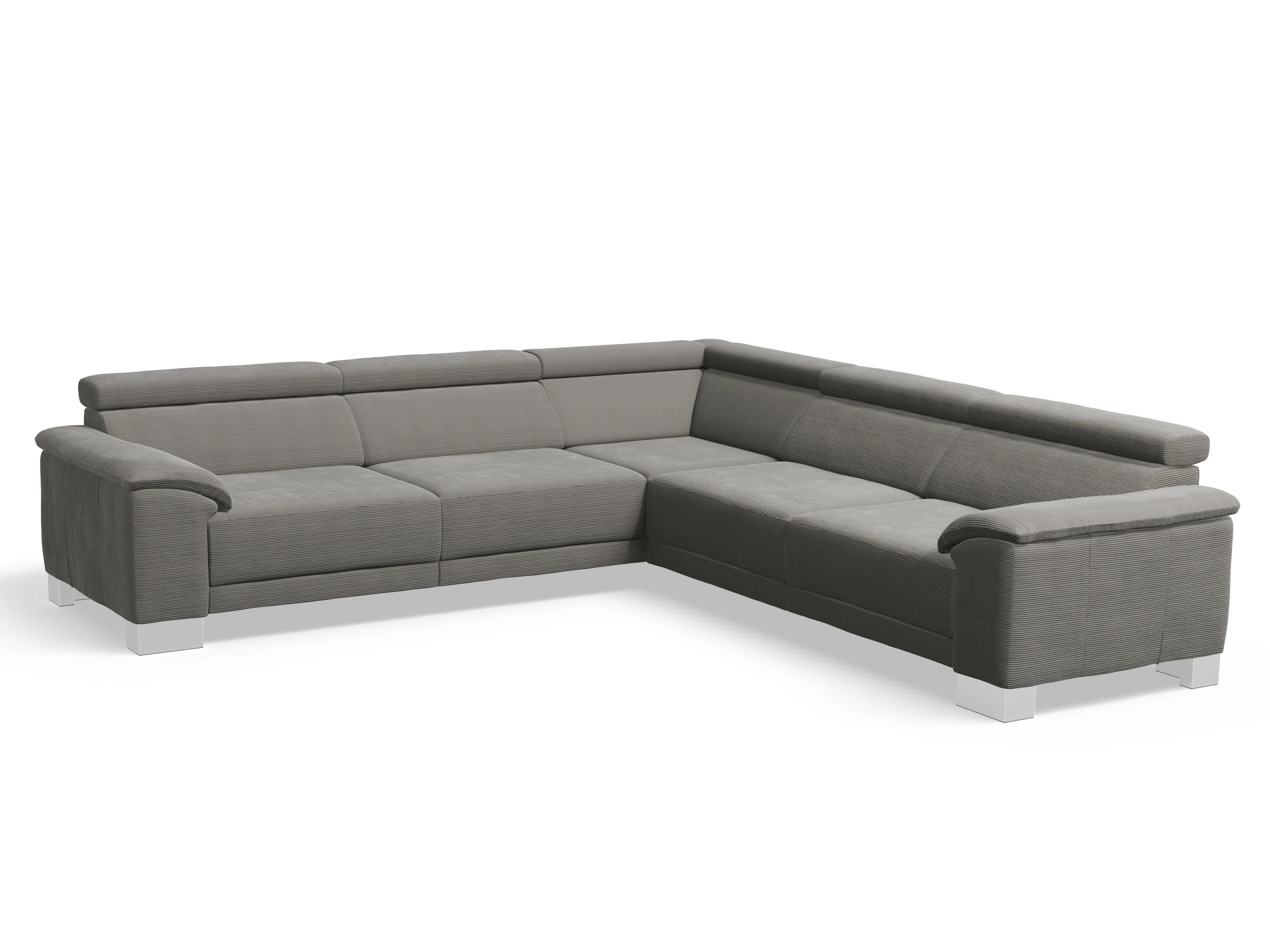 Ansicht des Produktes Antonio Ecksofa gleichschenklig in Stoff Grau