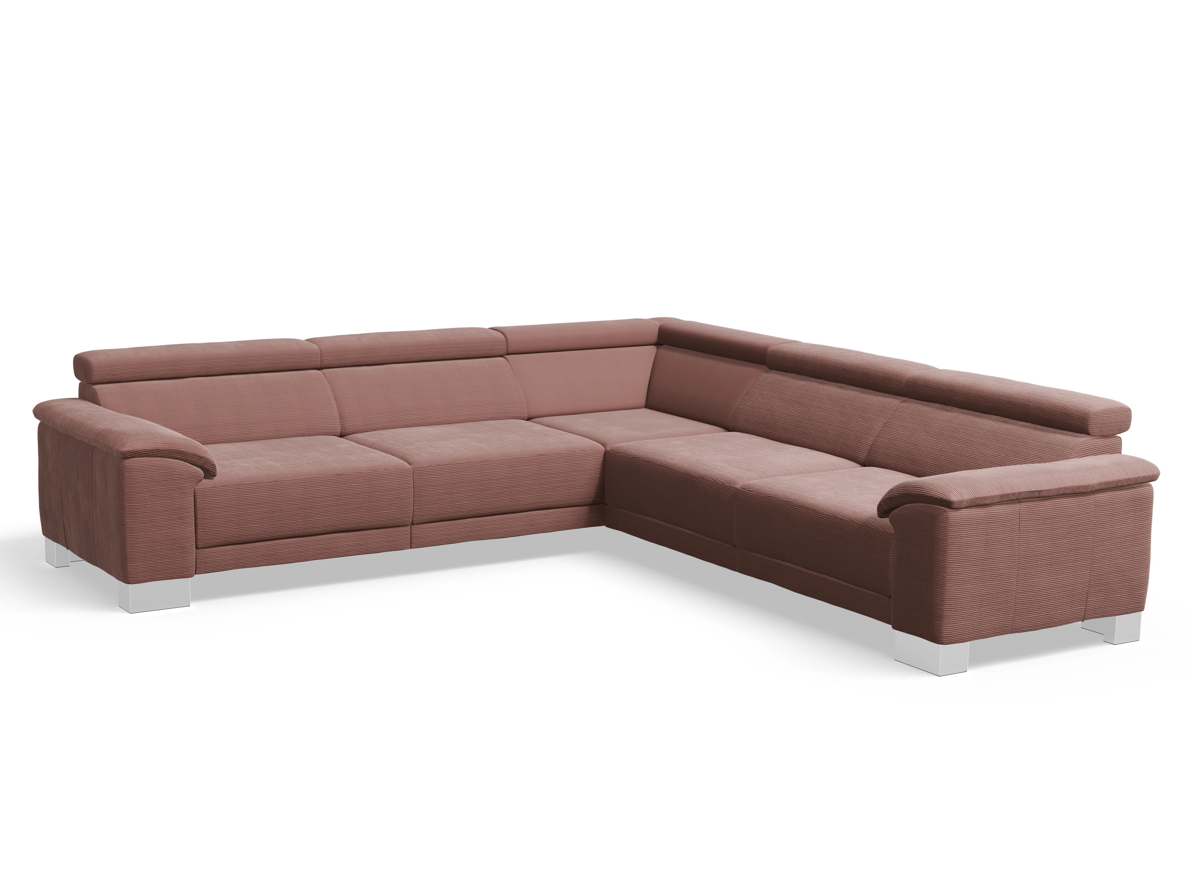 Antonio Ecksofa SPE Large Ansicht des Produktes Antonio Ecksofa gleichschenklig in Stoff Rosa