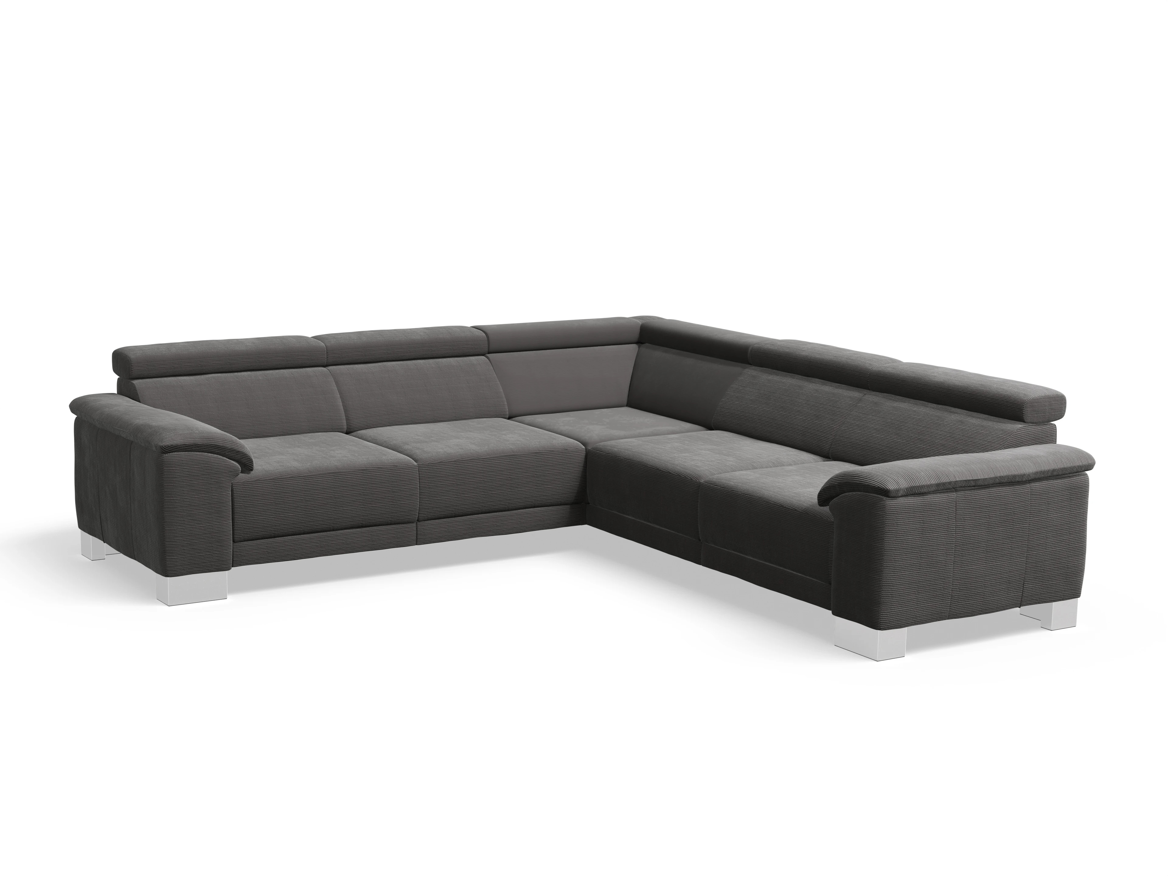 Ansicht des Produktes Antonio Ecksofa gleichschenklig in Stoff Grau