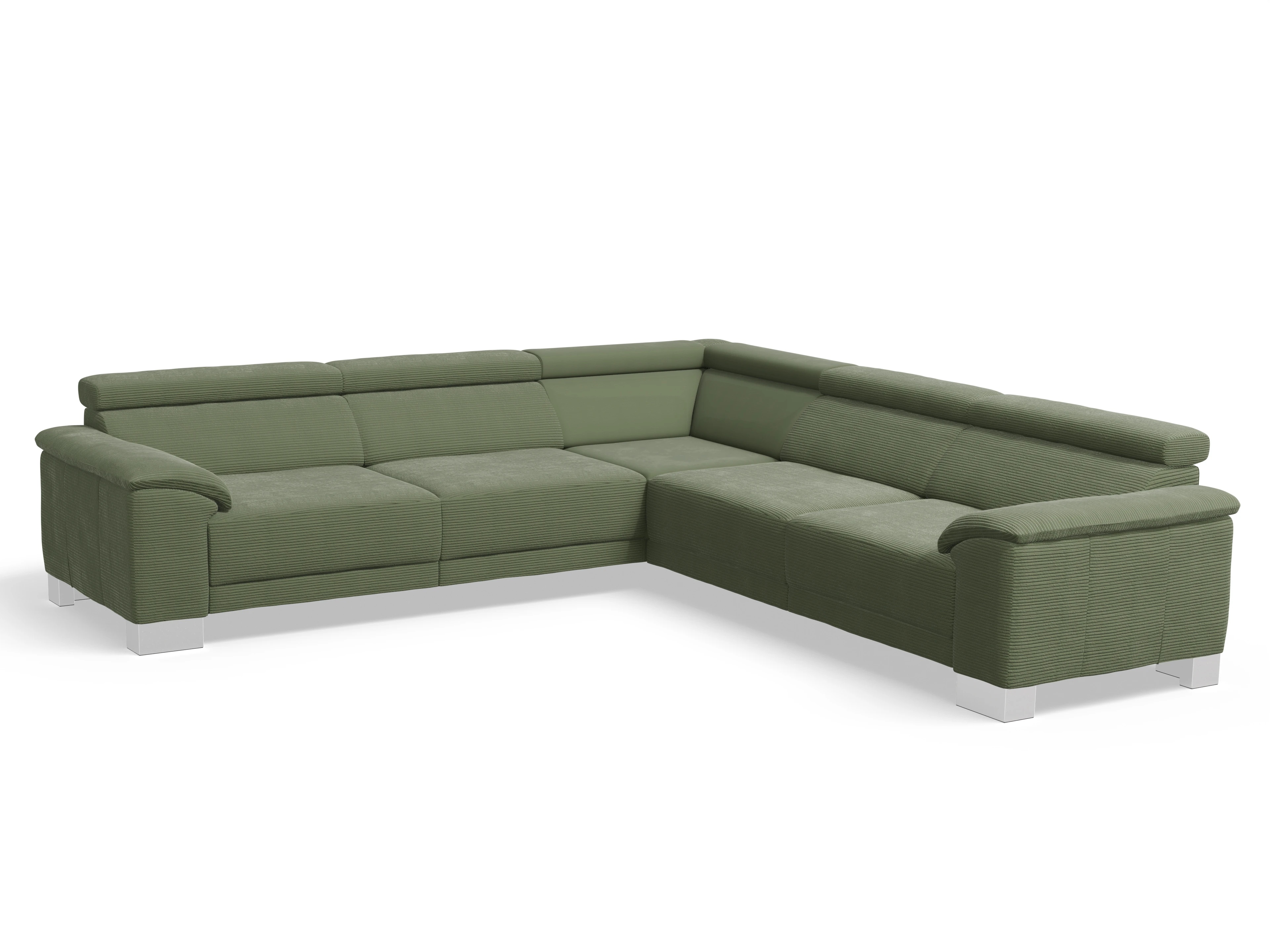 Antonio Ecksofa SPE Large Ansicht des Produktes Antonio Ecksofa gleichschenklig in Stoff Grün