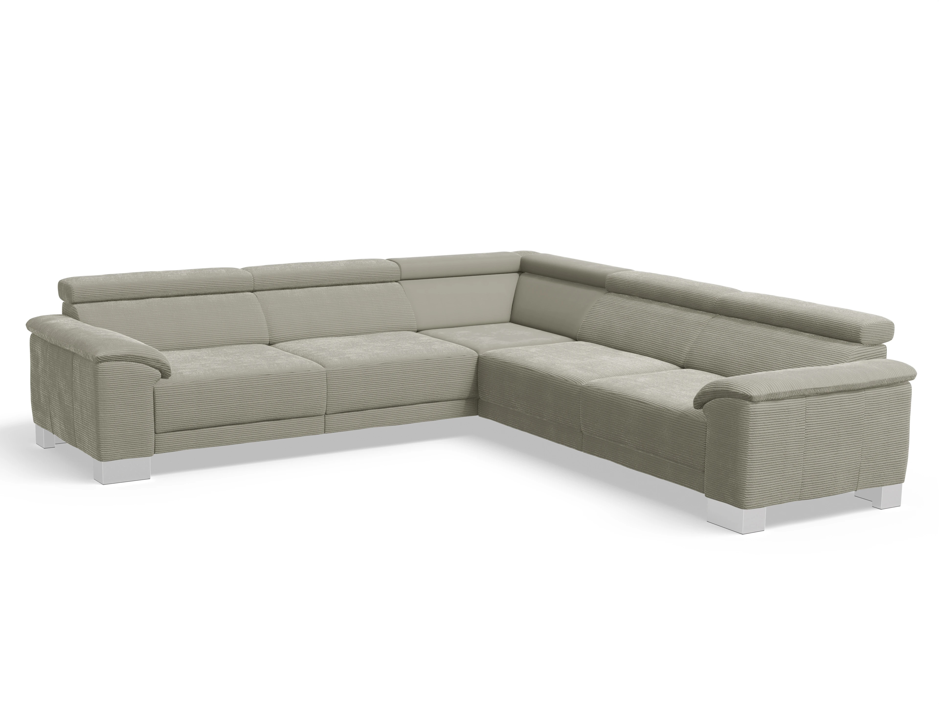 Ansicht des Produktes Antonio Ecksofa gleichschenklig in Stoff Braun
