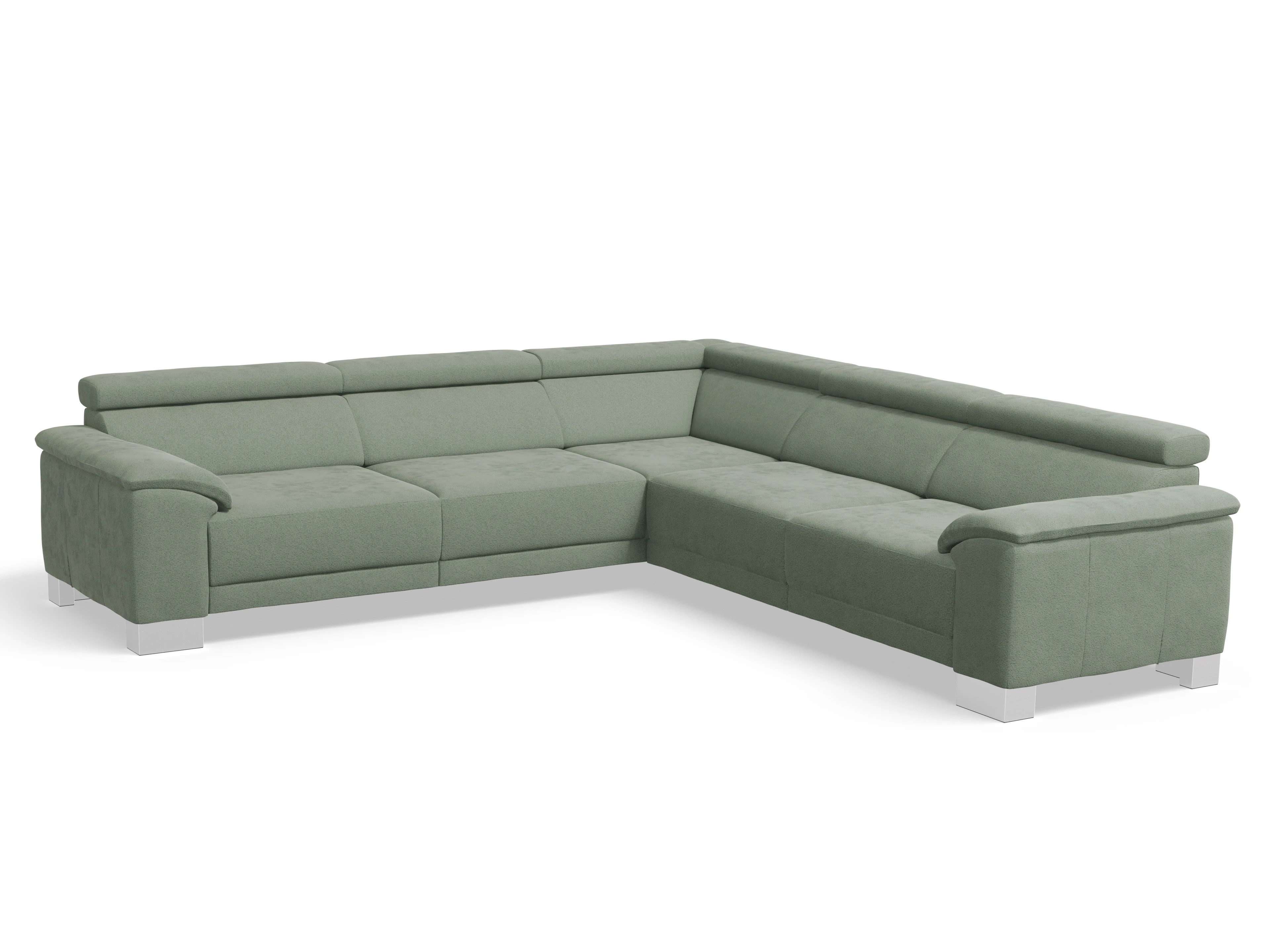 Antonio Ecksofa SPE Large Ansicht des Produktes Antonio Ecksofa gleichschenklig in Stoff Grün