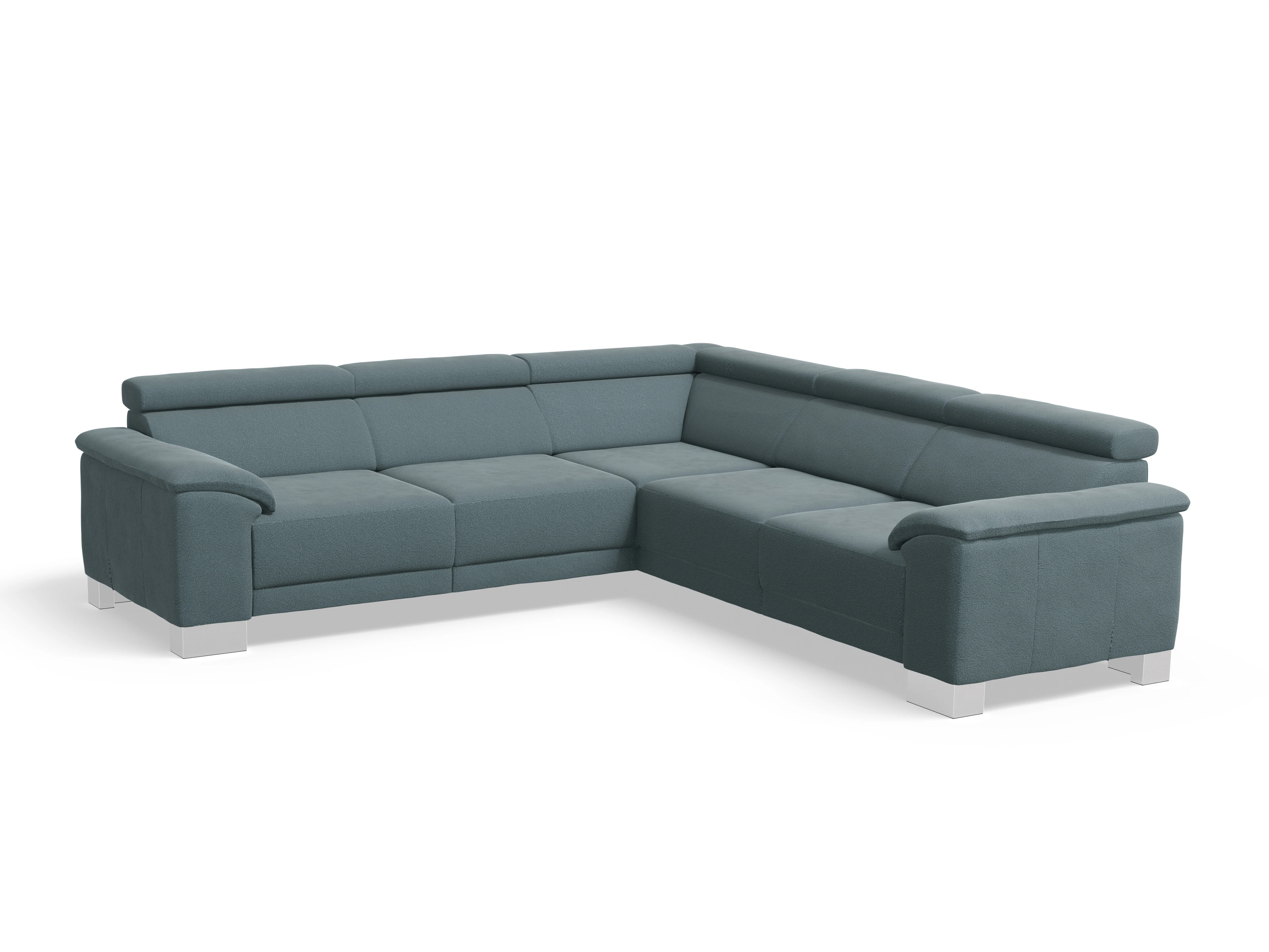 Ansicht des Produktes Antonio Ecksofa gleichschenklig in Stoff Grün