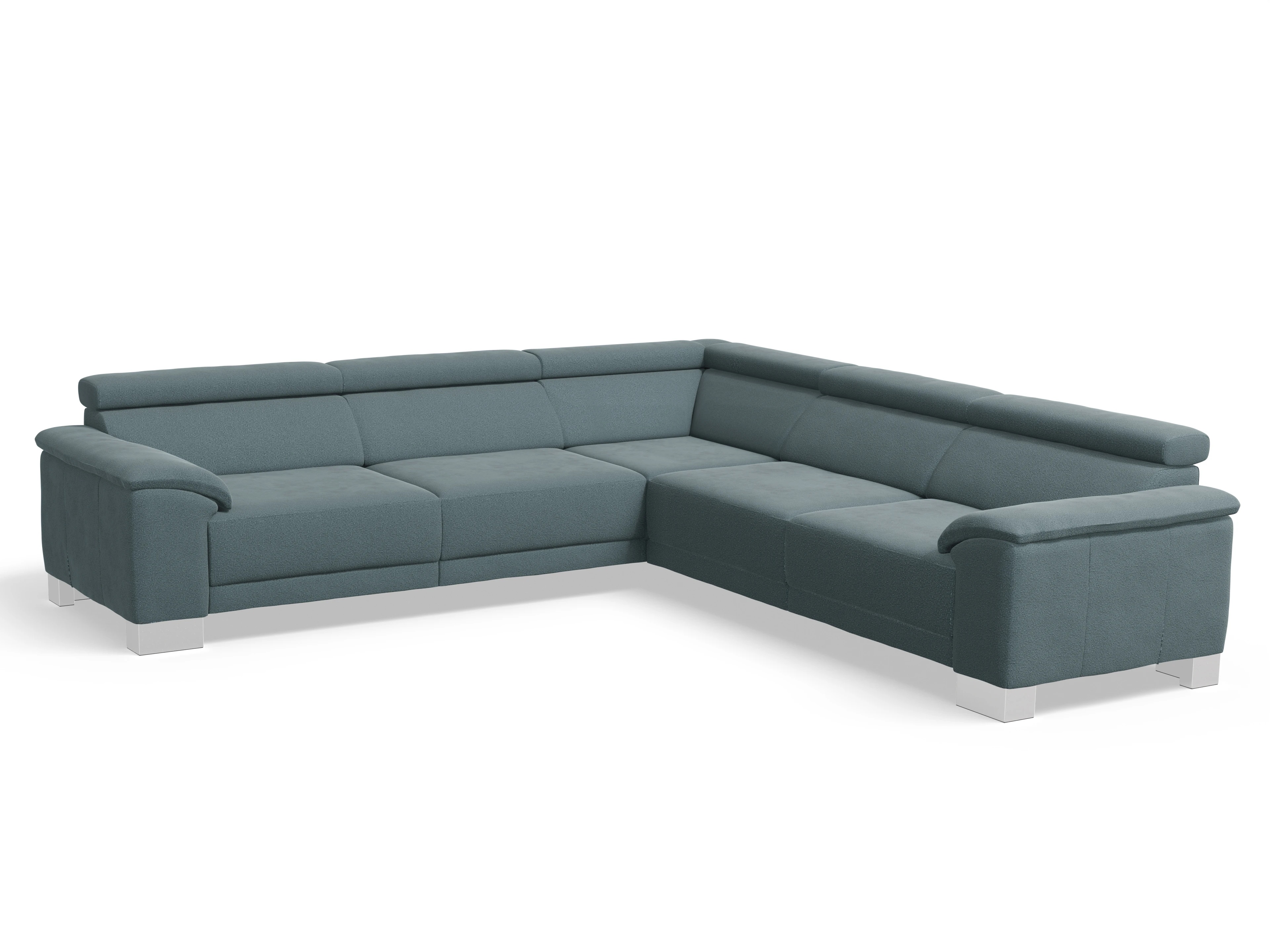 Ansicht des Produktes Antonio Ecksofa gleichschenklig in Stoff Grün