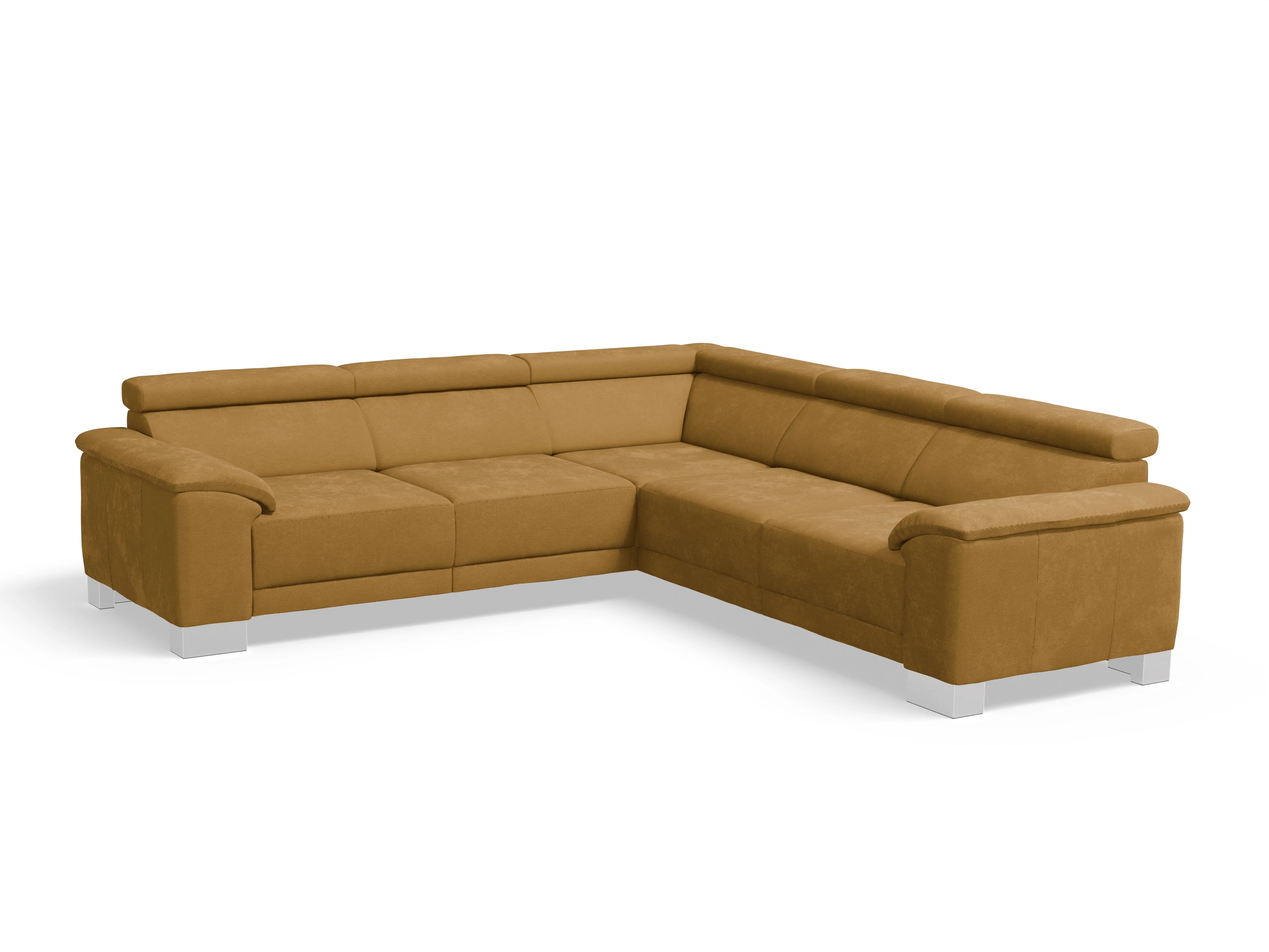 Ansicht des Produktes Antonio Ecksofa gleichschenklig in Stoff Braun