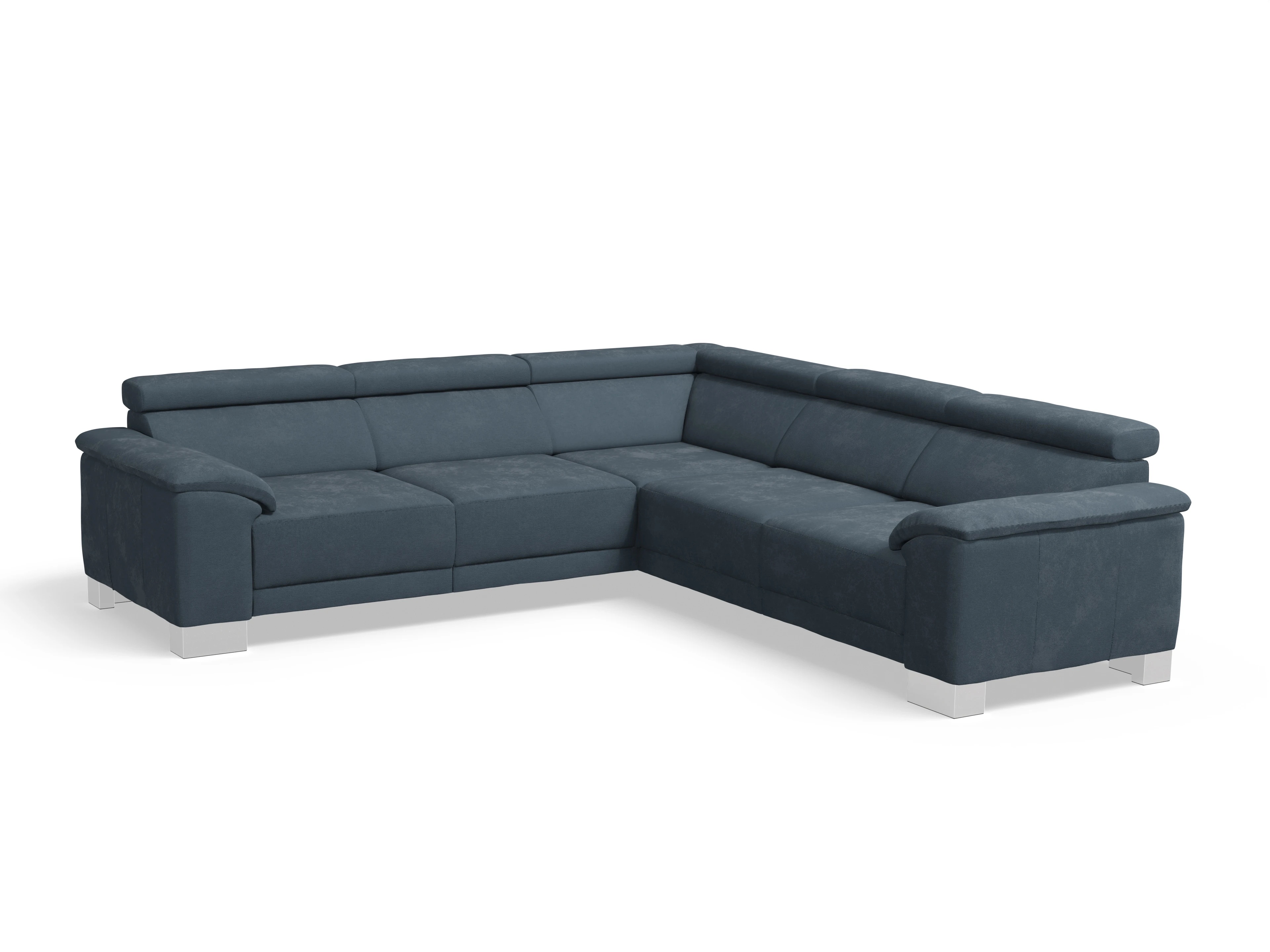 Antonio Ecksofa SPE Medium Ansicht des Produktes Antonio Ecksofa gleichschenklig in Stoff Blau
