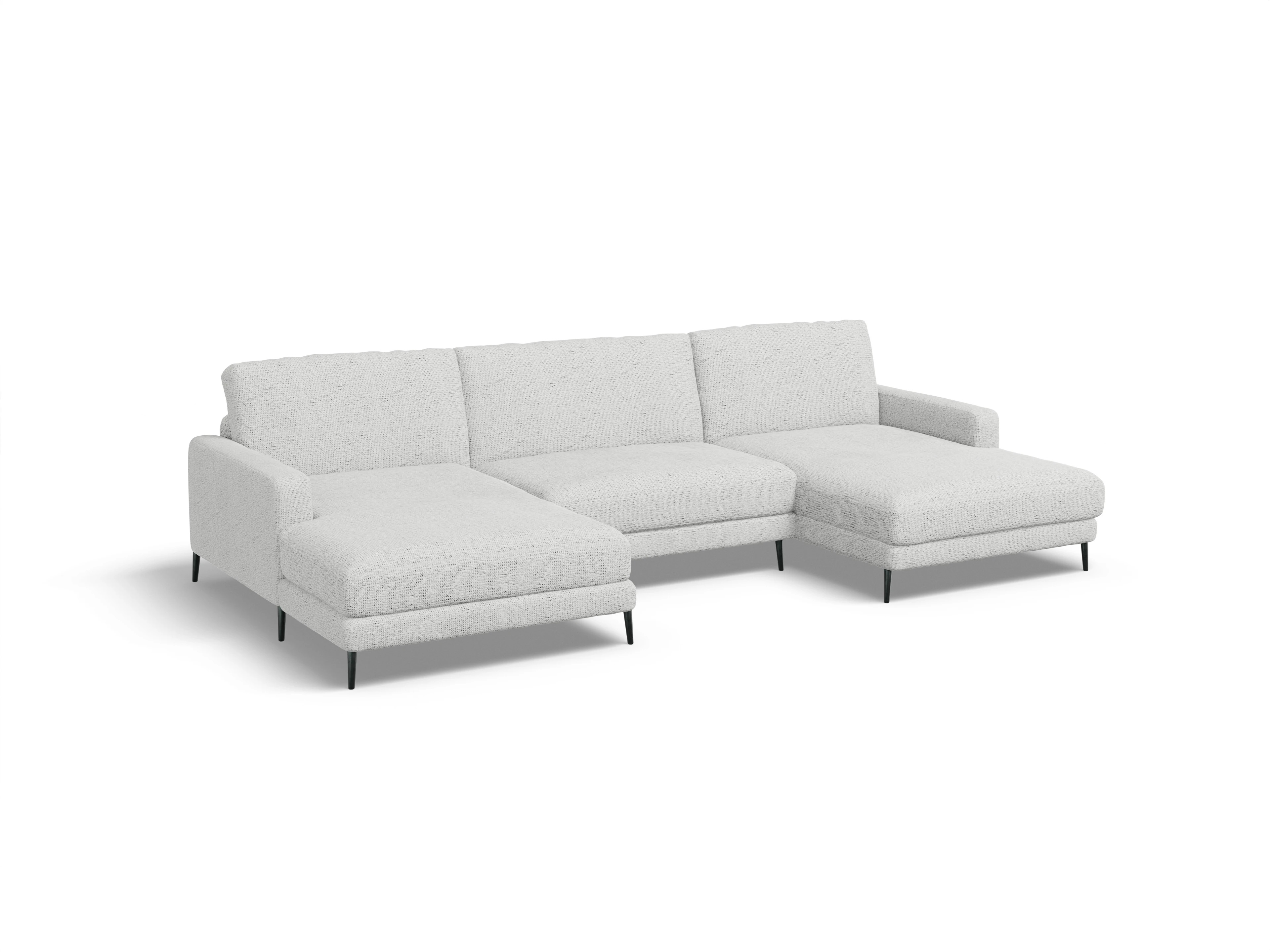 Urbana LO XS Ansicht des Produktes Urbana Wohnlandschaft offen beidseitig in Stoff Grau