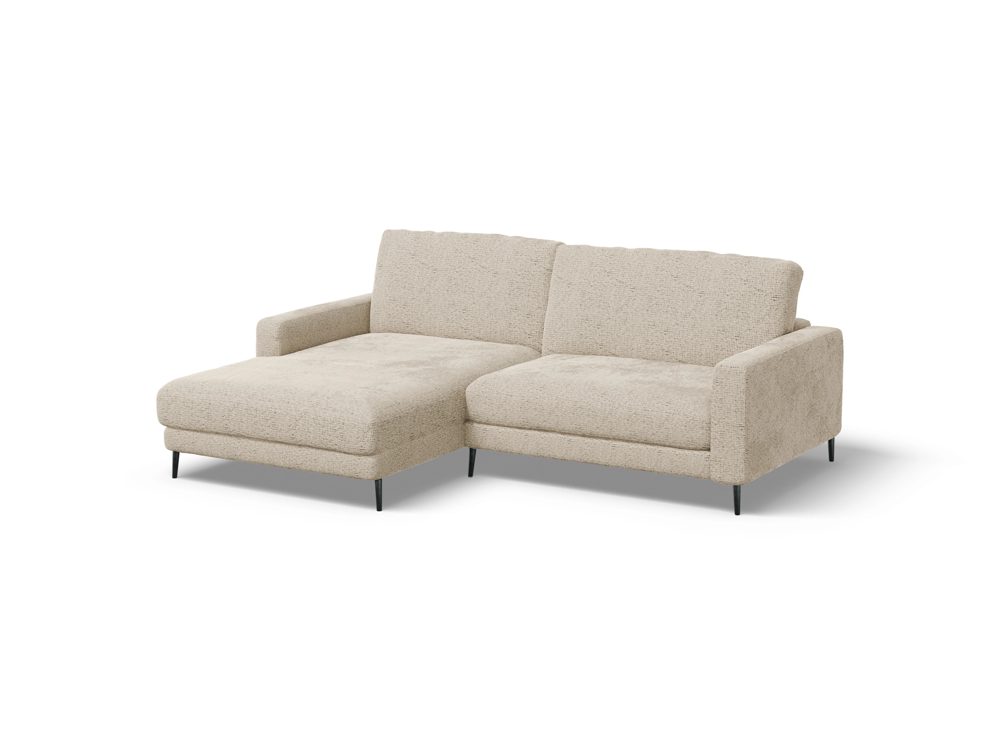 Urbana LO XS L Ansicht des Produktes Urbana Ecksofa links Abschluss offen in Stoff Beige