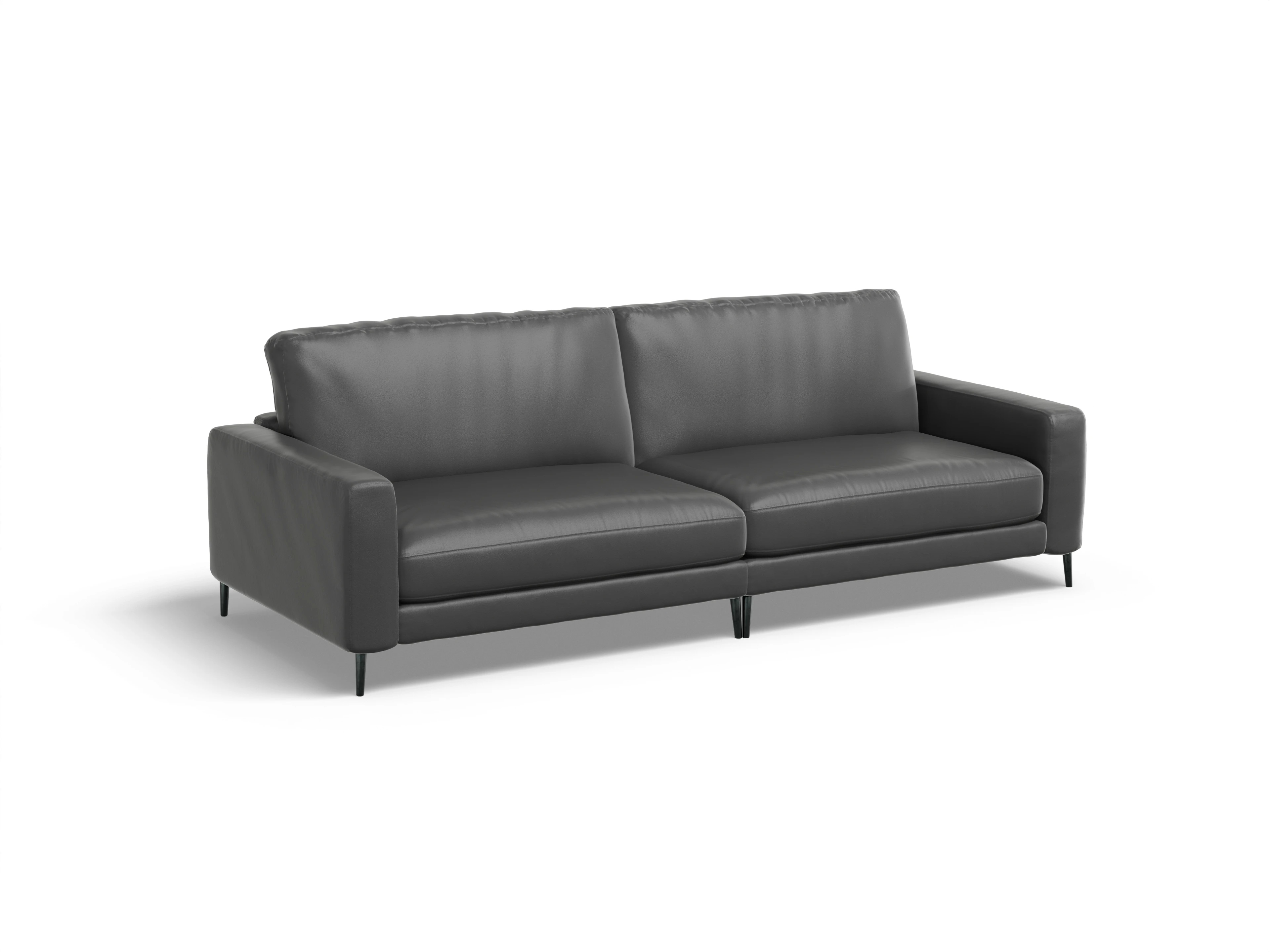Ansicht des Produktes Urbana 3-Sitzer Sofa in Leder Grau
