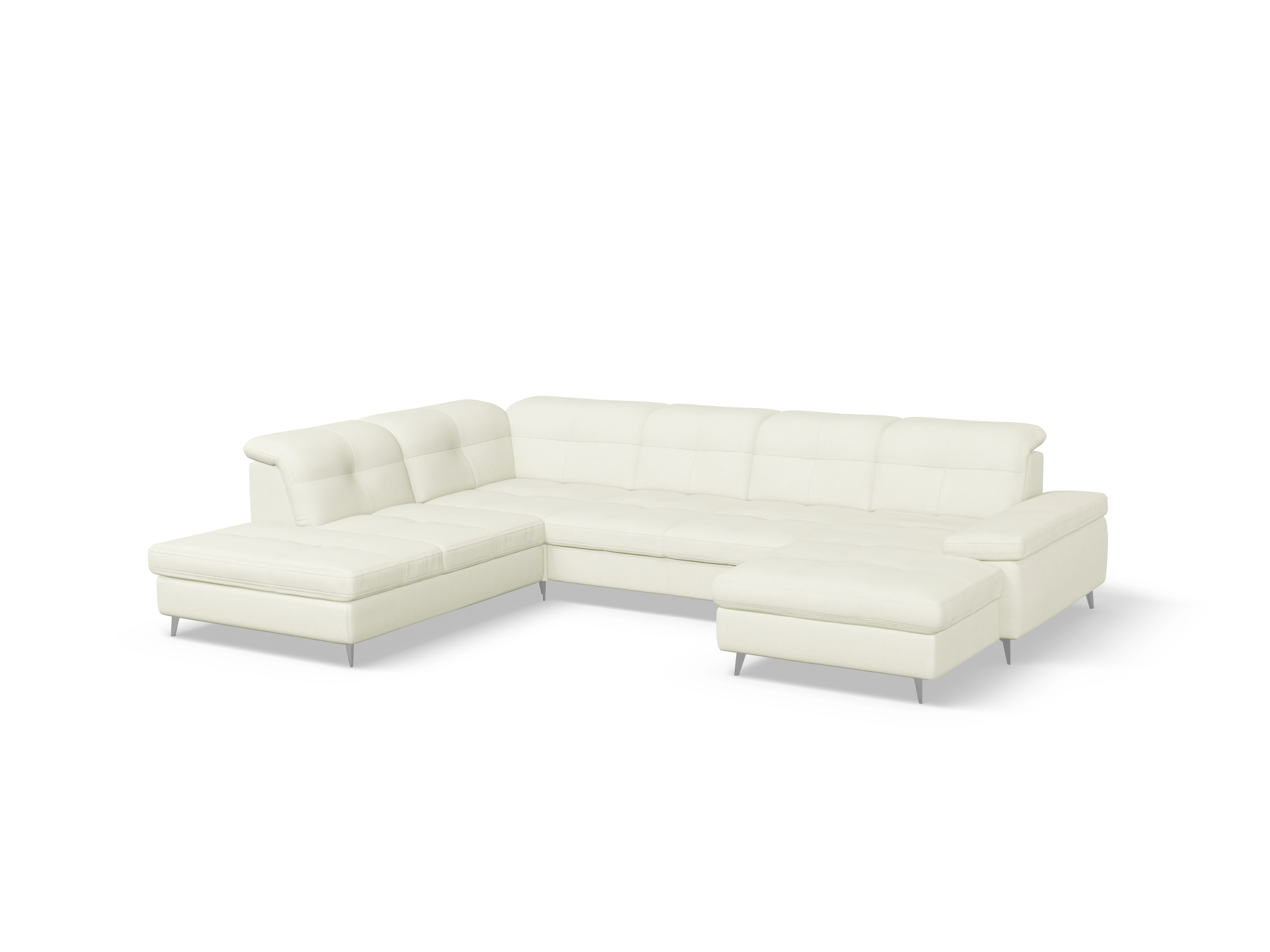 Sitz Concept smart 1097 Canapé Medium SE 1,5Aho R Ansicht des Produktes SC Smart 1097 Wohnlandschaft offen beidseitig in Stoff Beige