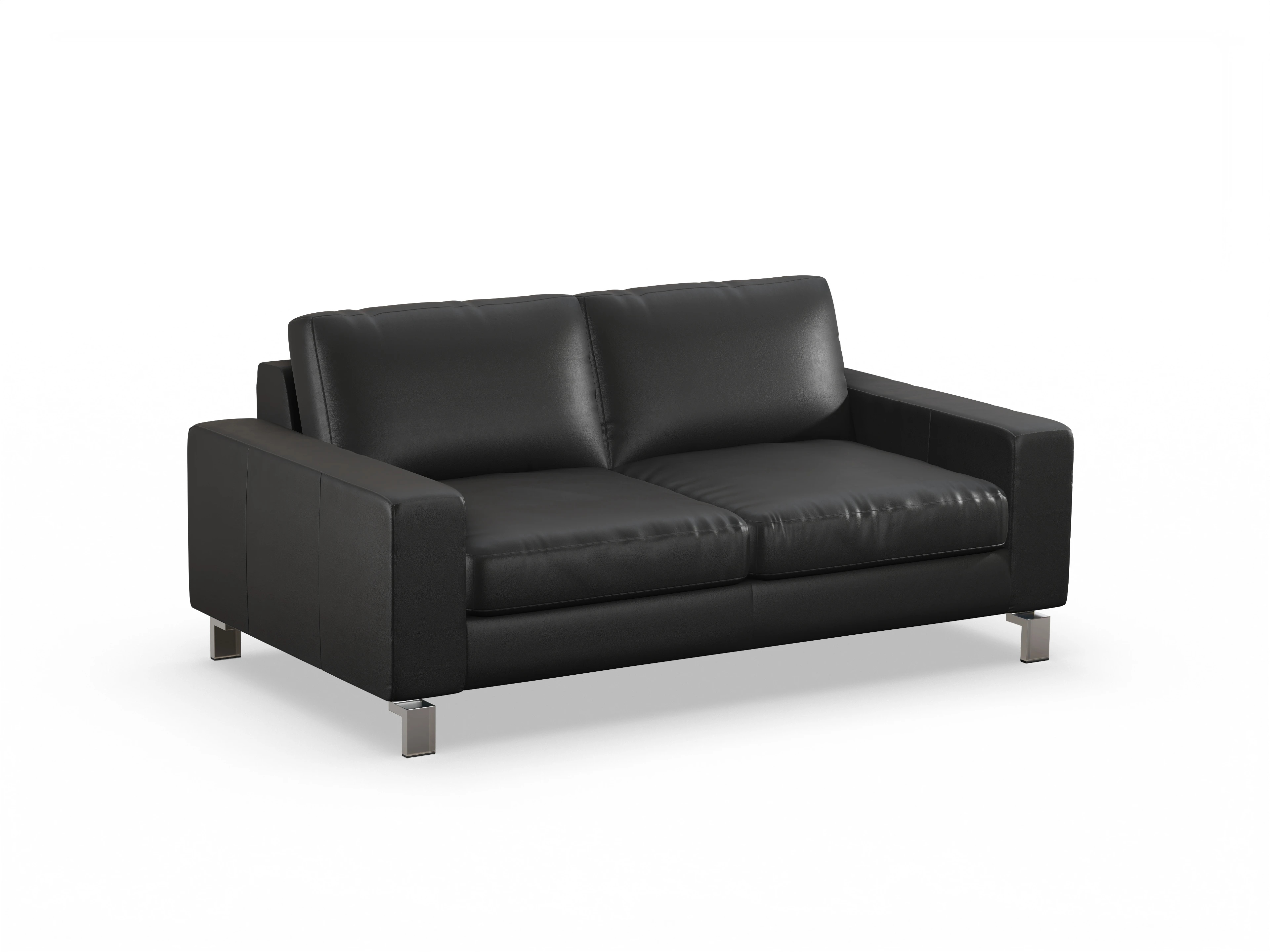 Ansicht des Produktes Indiana 2-Sitzer Sofa in Leder Schwarz