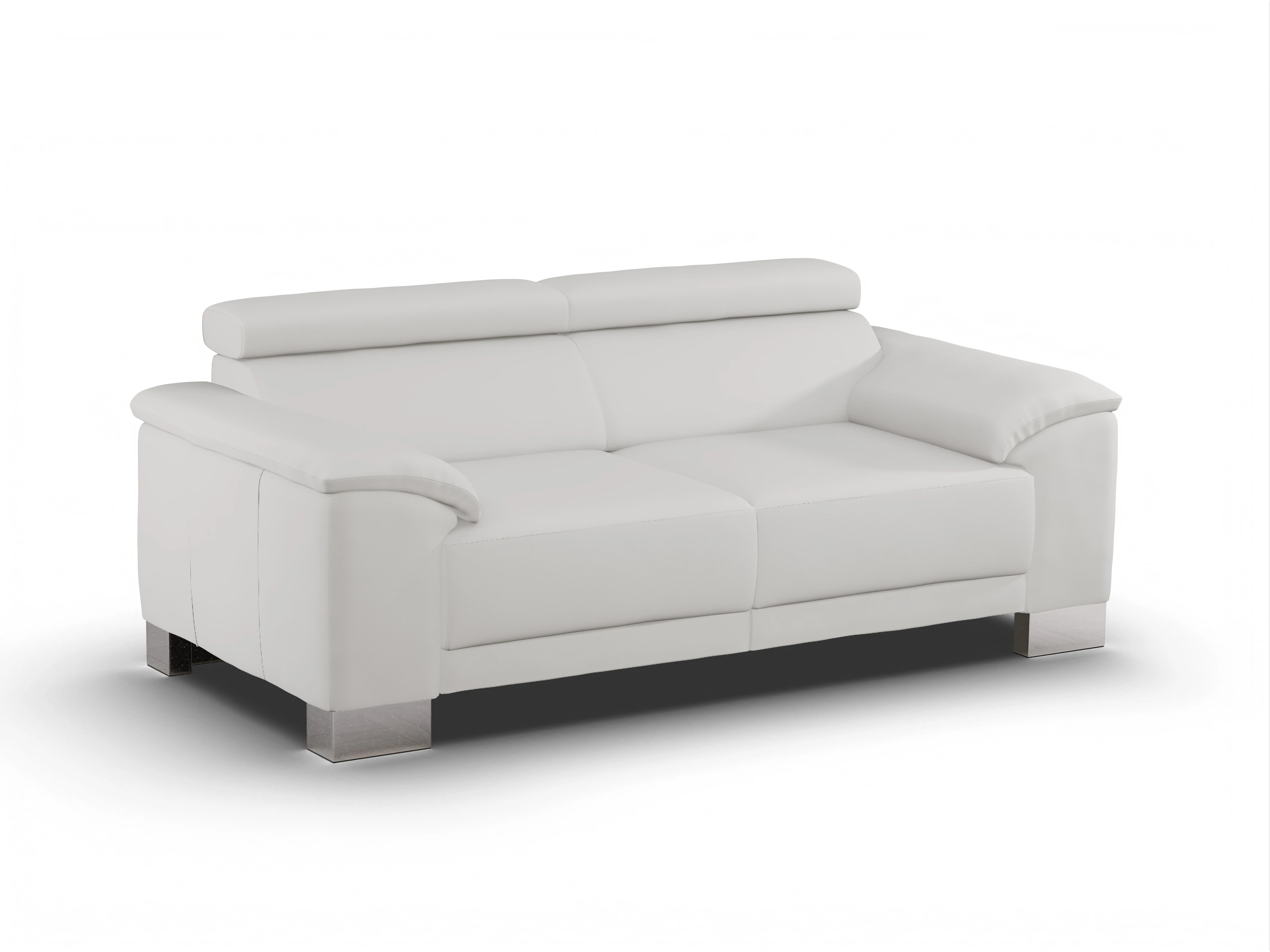 Ansicht des Produktes Antonio 2-Sitzer Sofa in Leder Grau