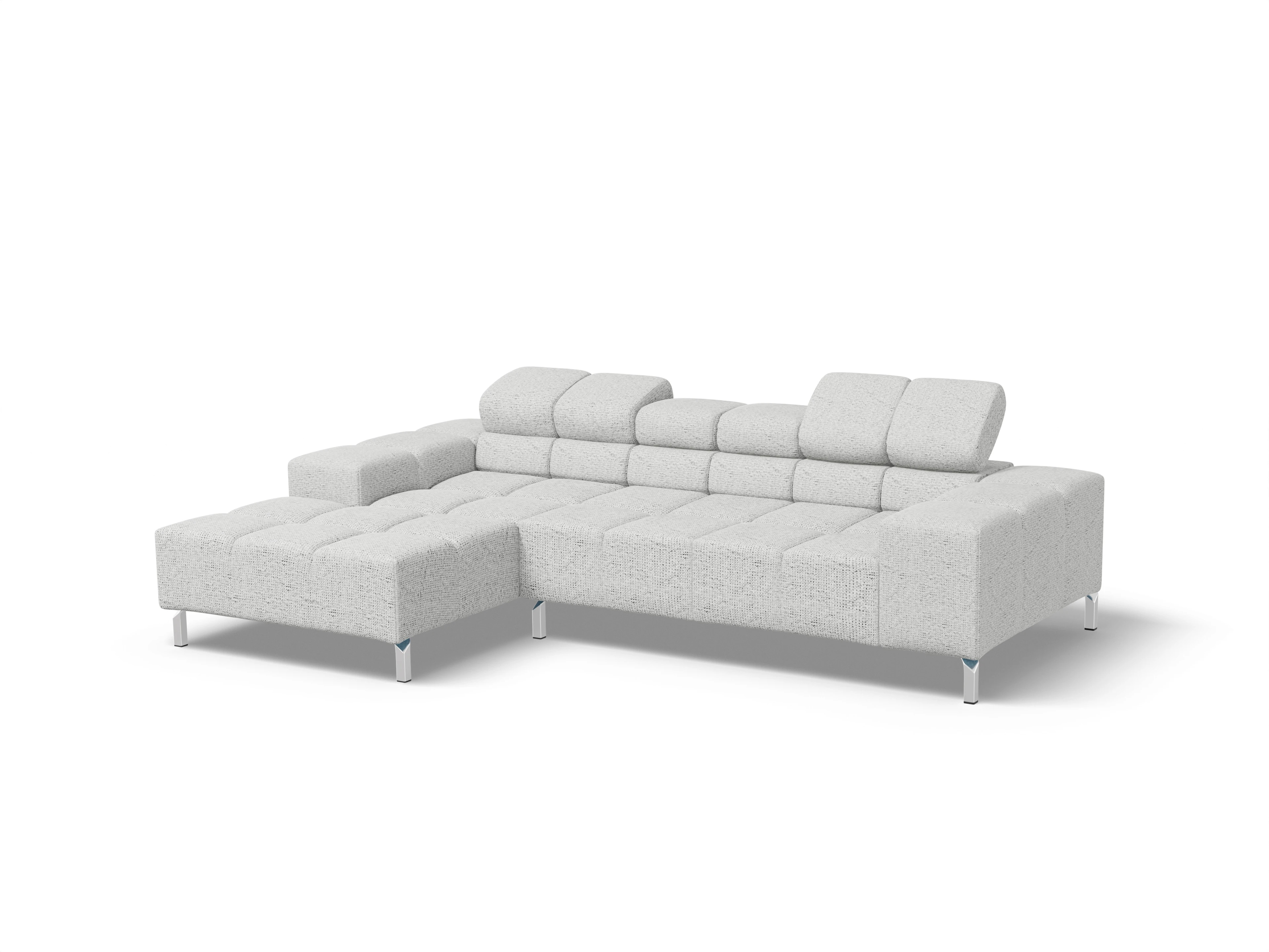 Ansicht des Produktes Wilo Ecksofa links Abschluss offen in Stoff Grau