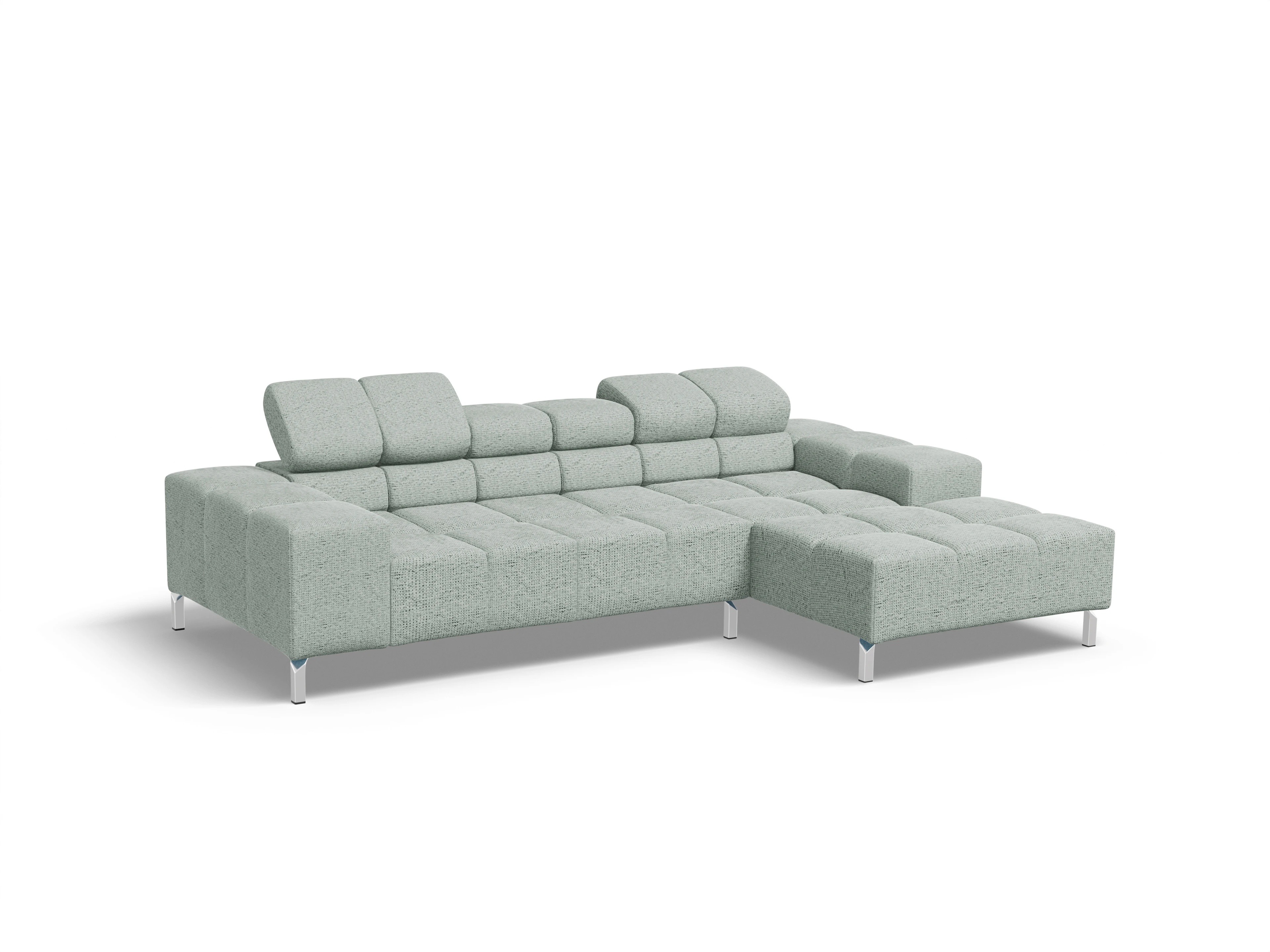 Ansicht des Produktes Wilo Ecksofa rechts Abschluss offen in Stoff Grau