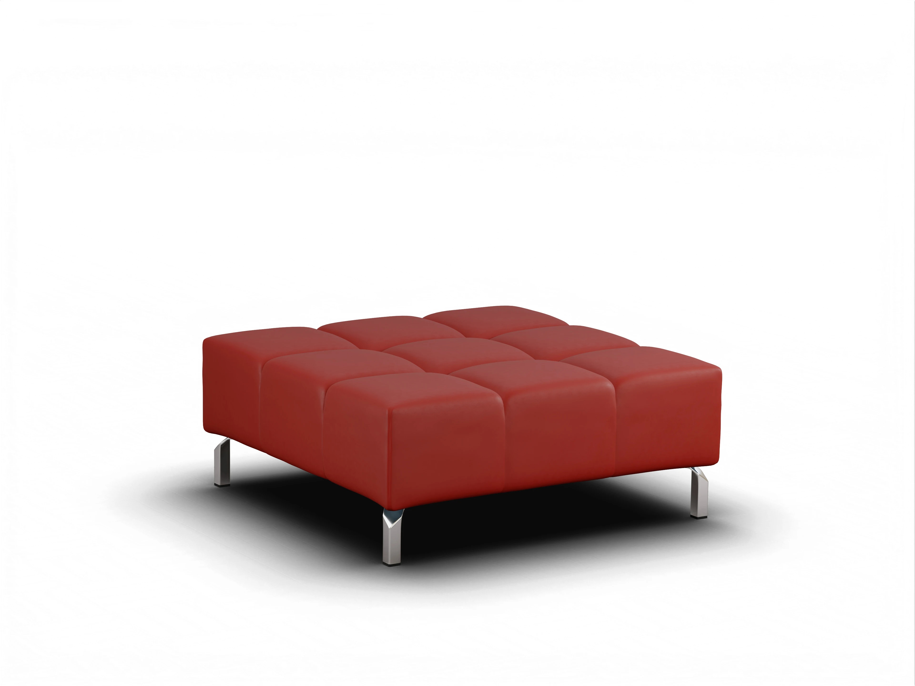 Ansicht des Produktes Wilo Hocker in Leder Rot