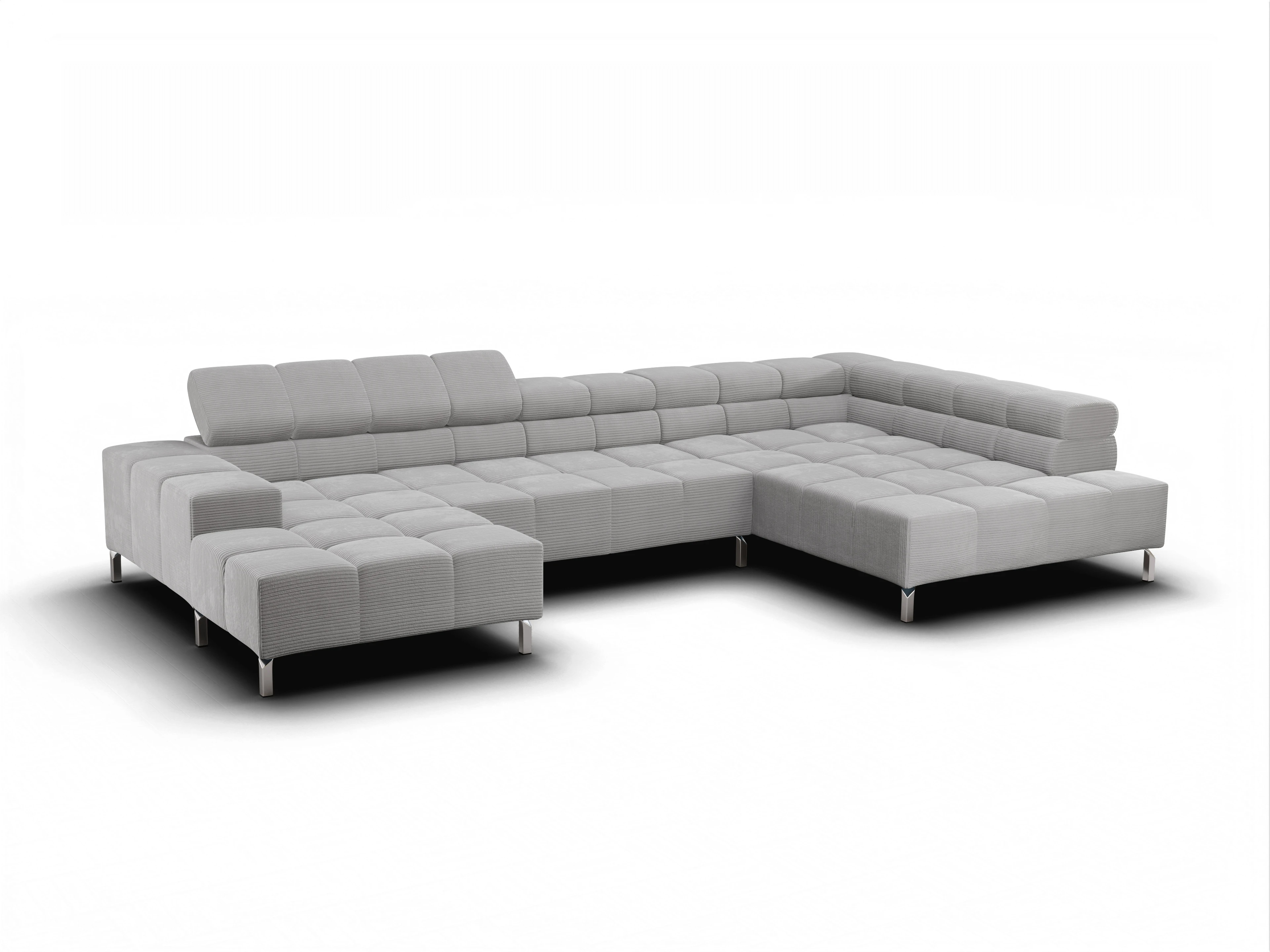 Ansicht des Produktes Wilo Wohnlandschaft offen beidseitig in Stoff Grau