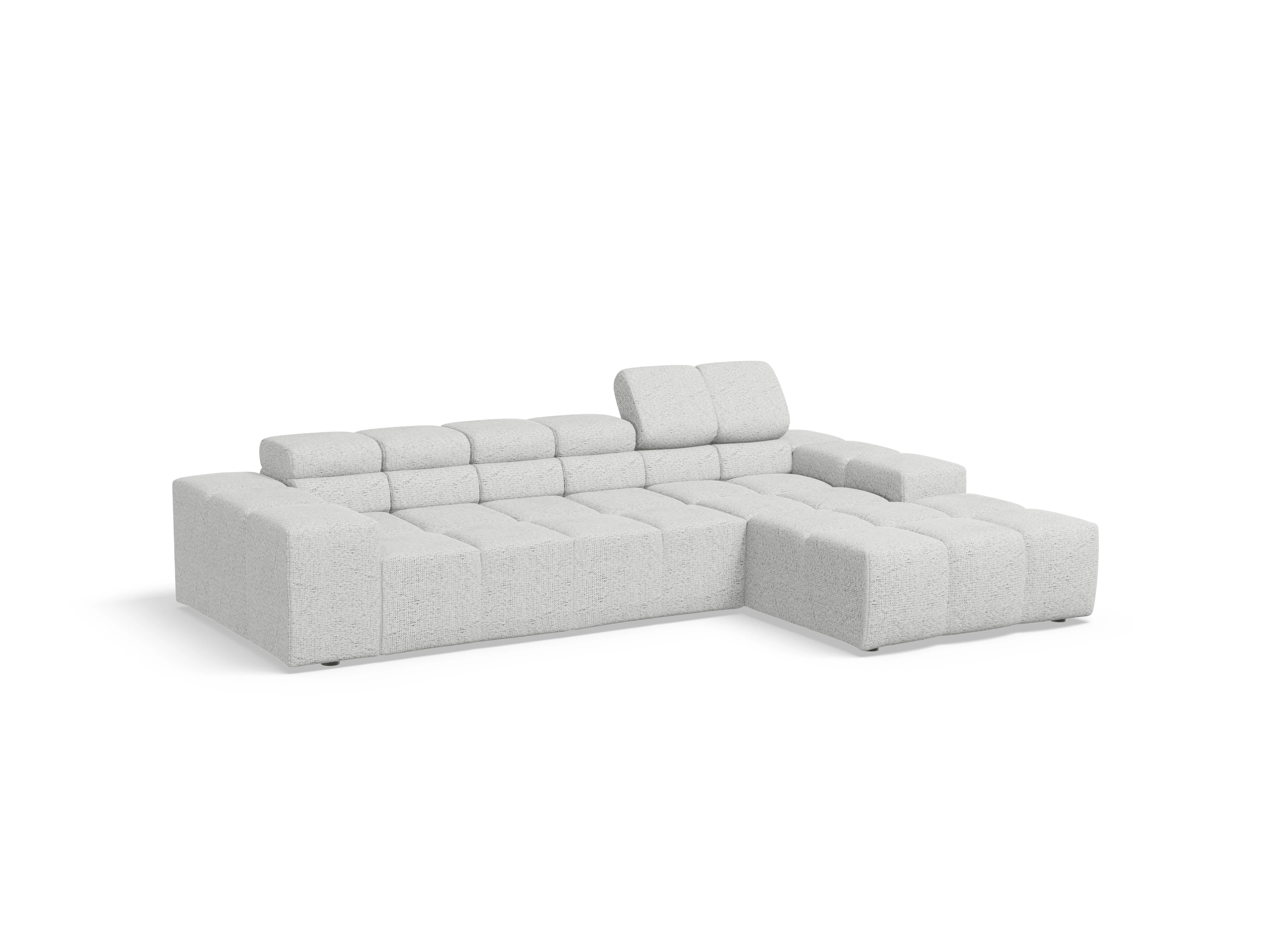 Camara Ecksofa Longchair Medium R Ansicht des Produktes Camara 2.0 Ecksofa rechts Abschluss offen in Stoff Grau