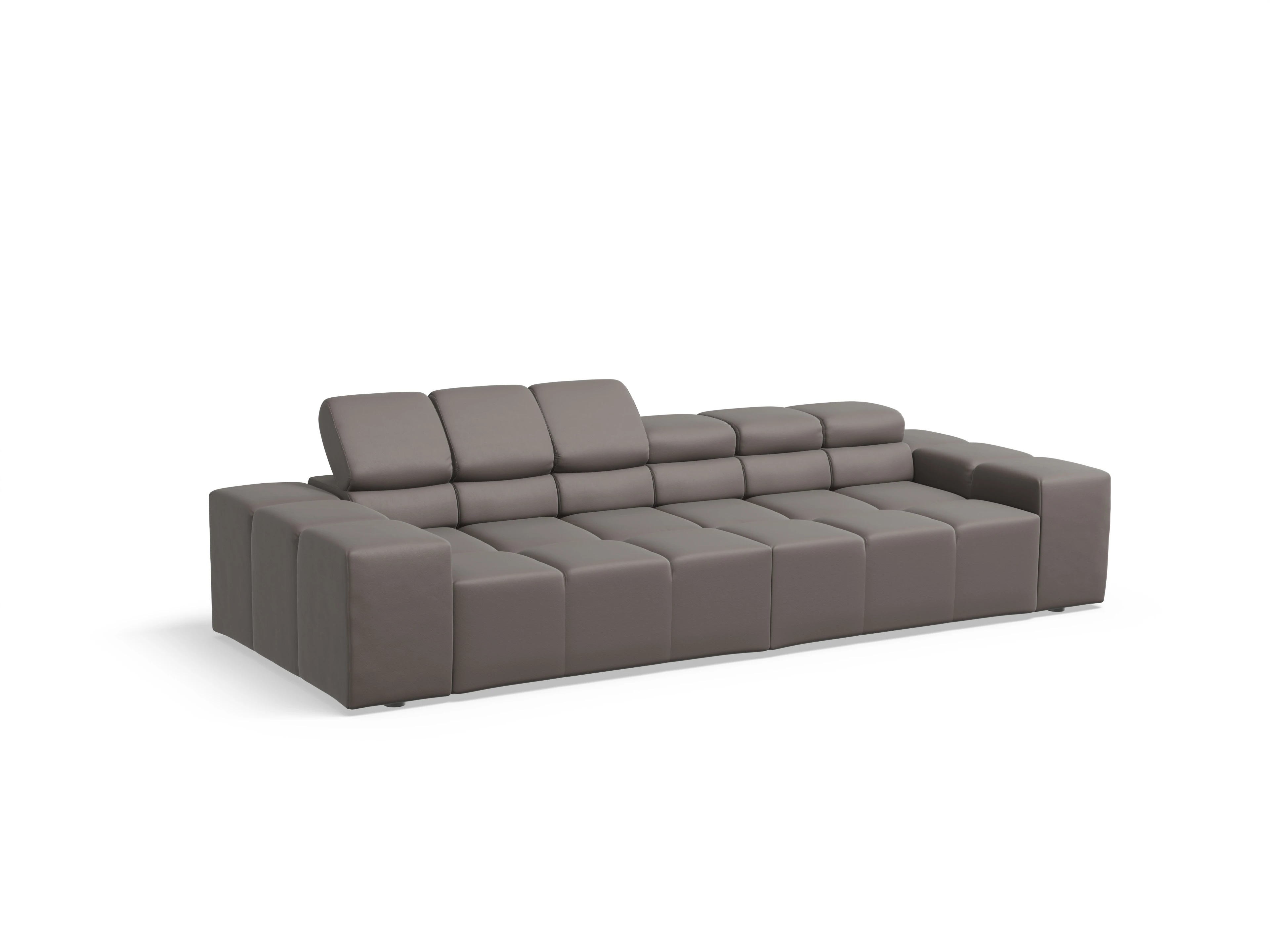 Camara 3-Sitzer Sofa Ansicht des Produktes Camara 2.0 3-Sitzer Sofa in Leder Grau