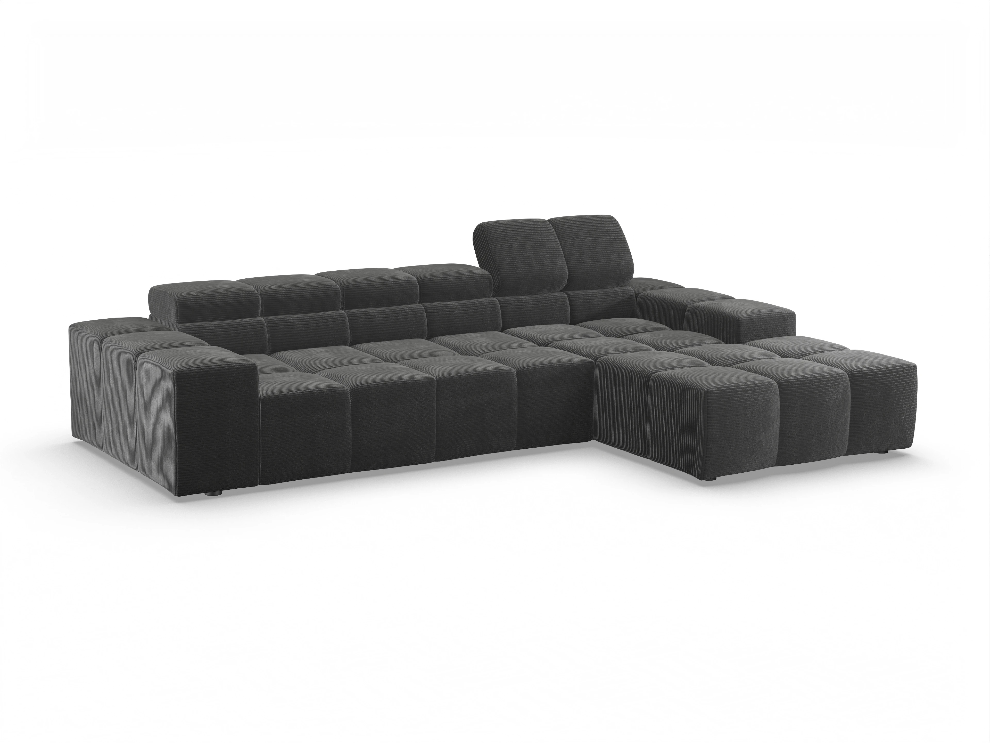 Ansicht des Produktes Camara 2.0 Ecksofa rechts Abschluss offen in Stoff Grau