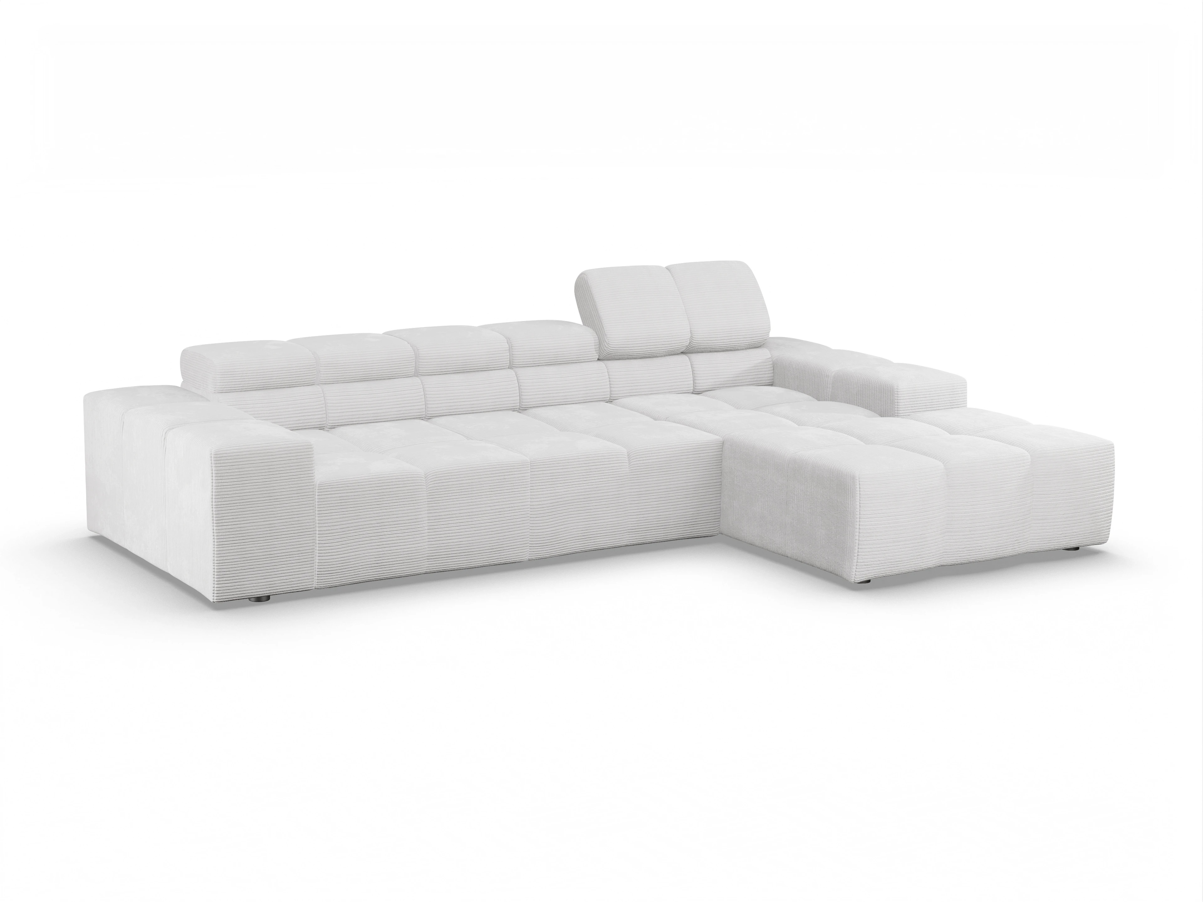 Ansicht des Produktes Camara 2.0 Ecksofa rechts Abschluss offen in Stoff Grau