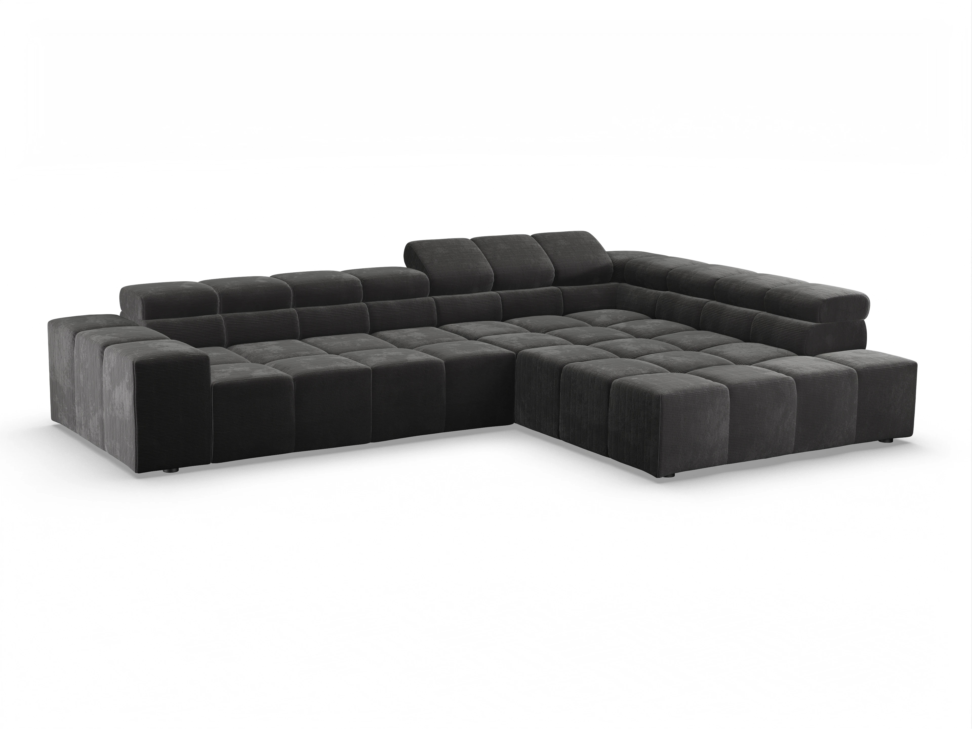 Ansicht des Produktes Camara 2.0 Ecksofa rechts Abschluss offen in Stoff Grau