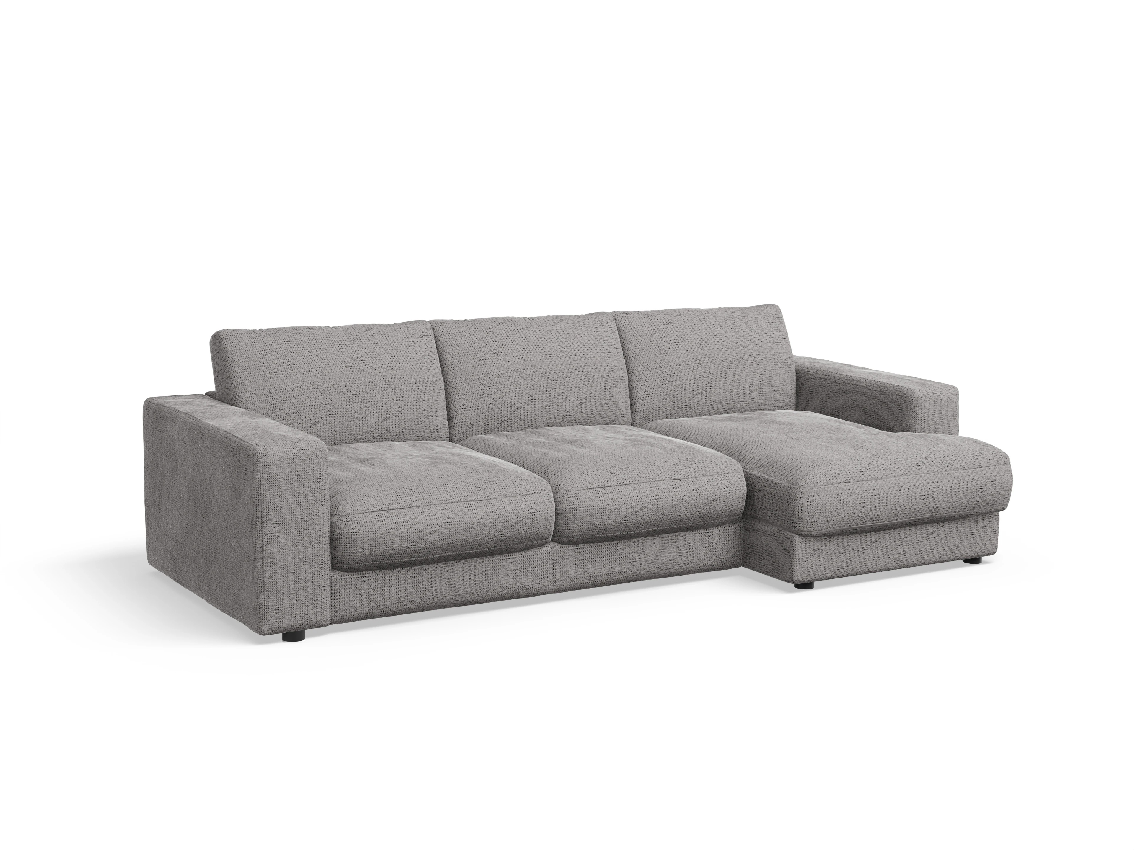 Mammut Ecksofa LOklein 2Small R Ansicht des Produktes Mammut Plus 2.0 Ecksofa rechts Abschluss offen in Stoff Grau