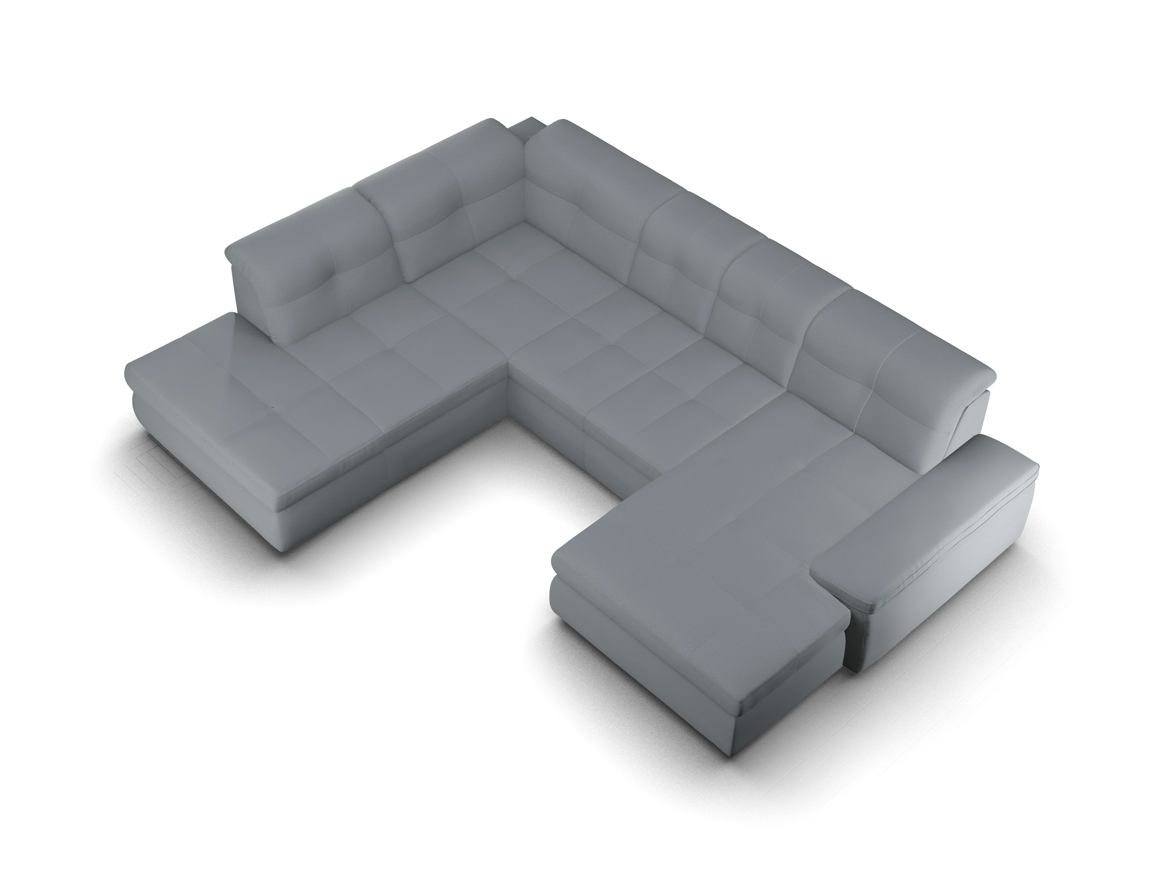 Sitz Concept smart 1001 Canapé Small SE 1,5Aho R Ansicht des Produktes SC Smart 1001 Wohnlandschaft offen beidseitig in Stoff Grau