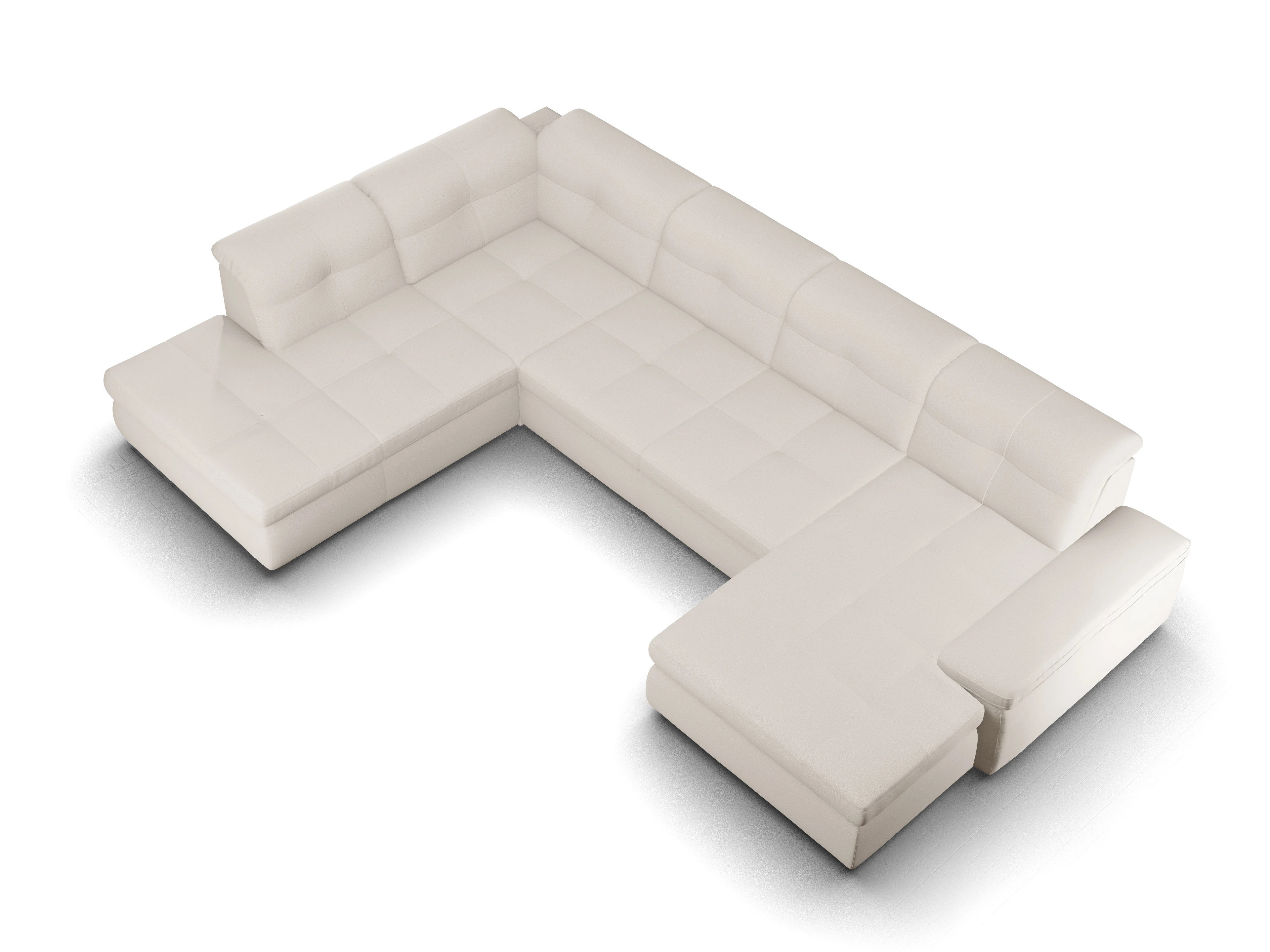Sitz Concept smart 1001 Canapé Large SE 1,5Aho R Ansicht des Produktes SC Smart 1001 Wohnlandschaft offen beidseitig in Stoff Beige