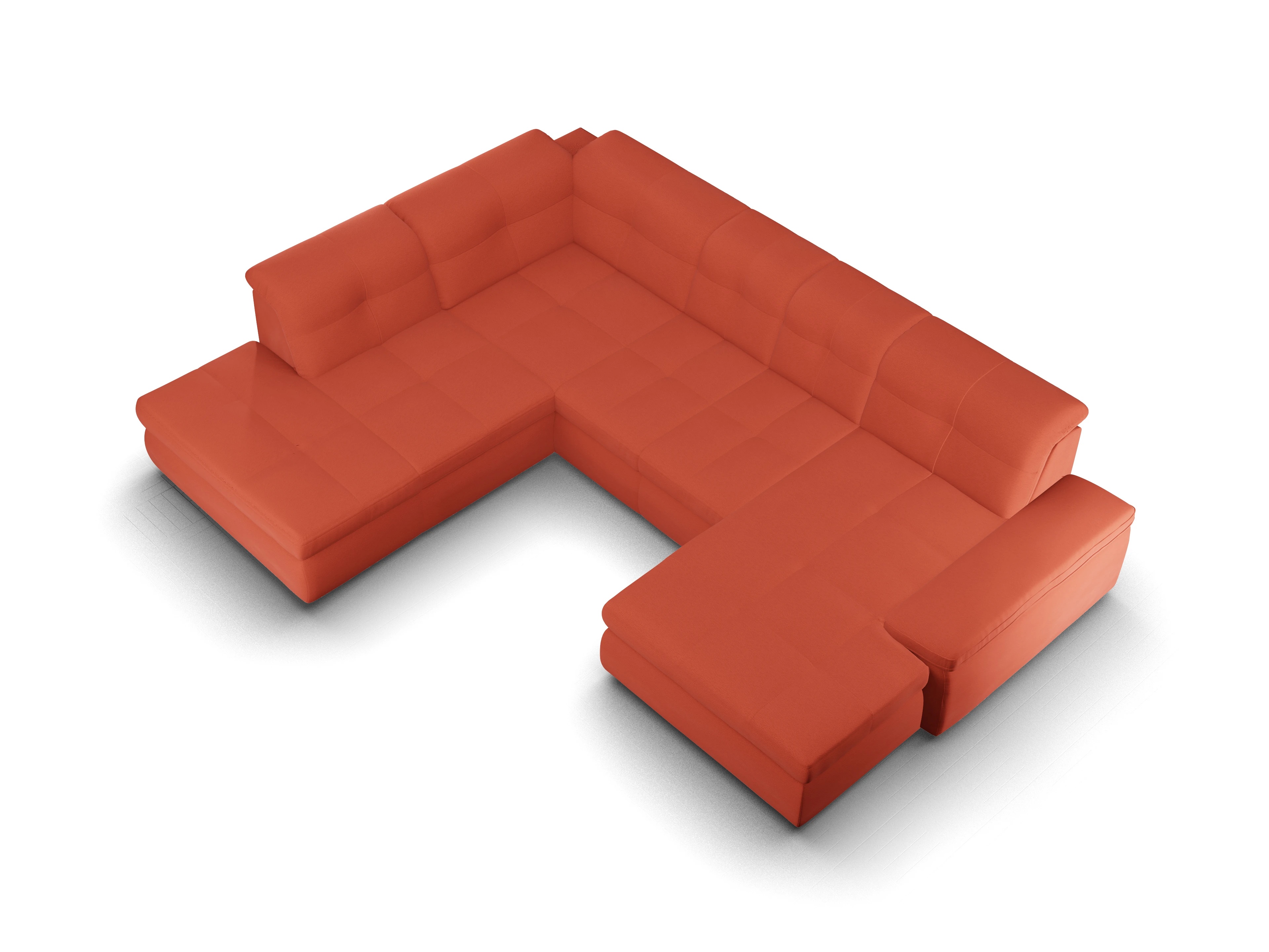 Sitz Concept smart 1001 Canapé Small SE 1,5Aho R Ansicht des Produktes SC Smart 1001 Wohnlandschaft offen beidseitig in Stoff Orange