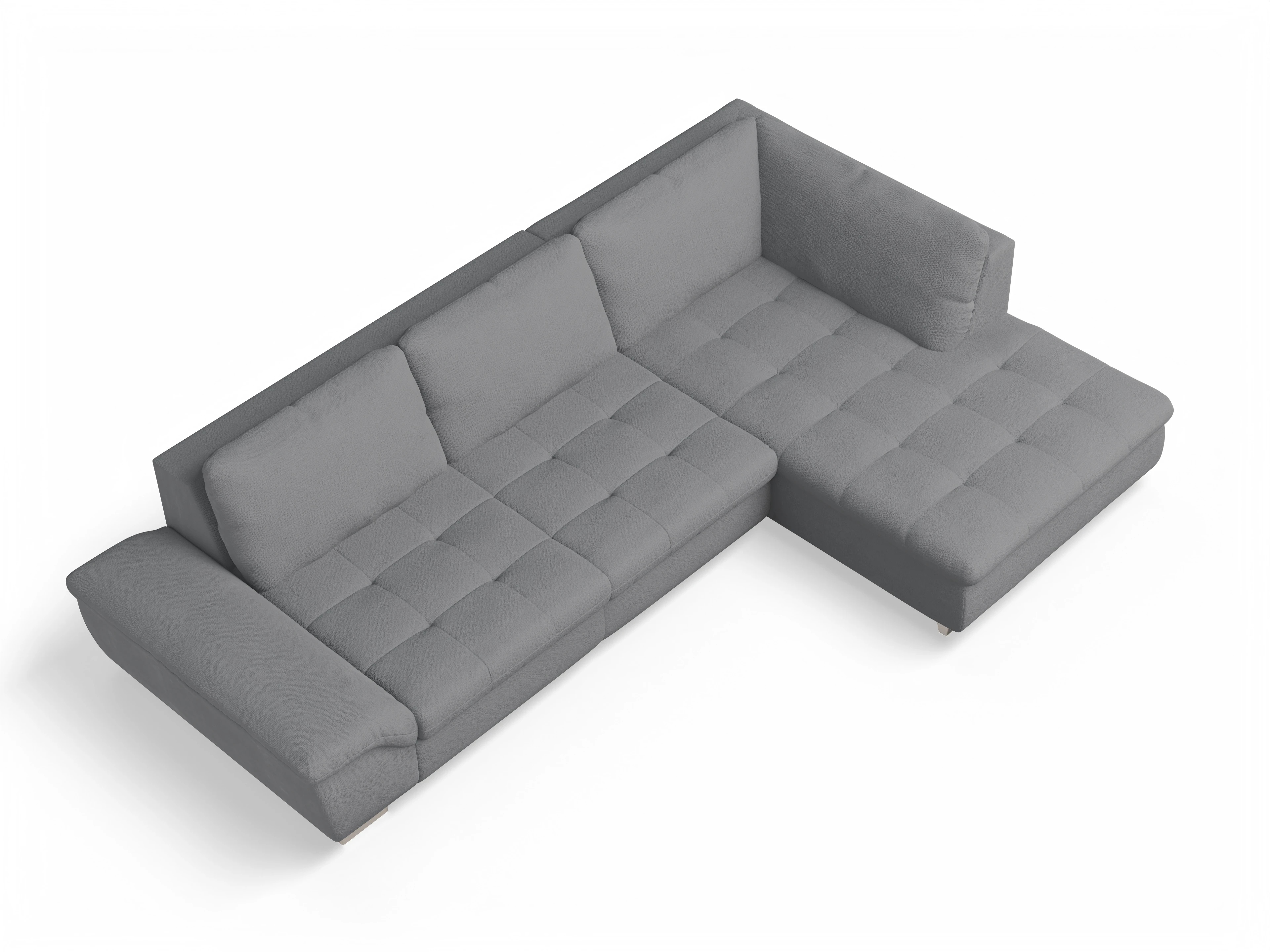 Sitz Concept smart 1007 Kombielement Large R Ansicht des Produktes SC Smart 1007 Ecksofa rechts Abschluss offen in Stoff Grau