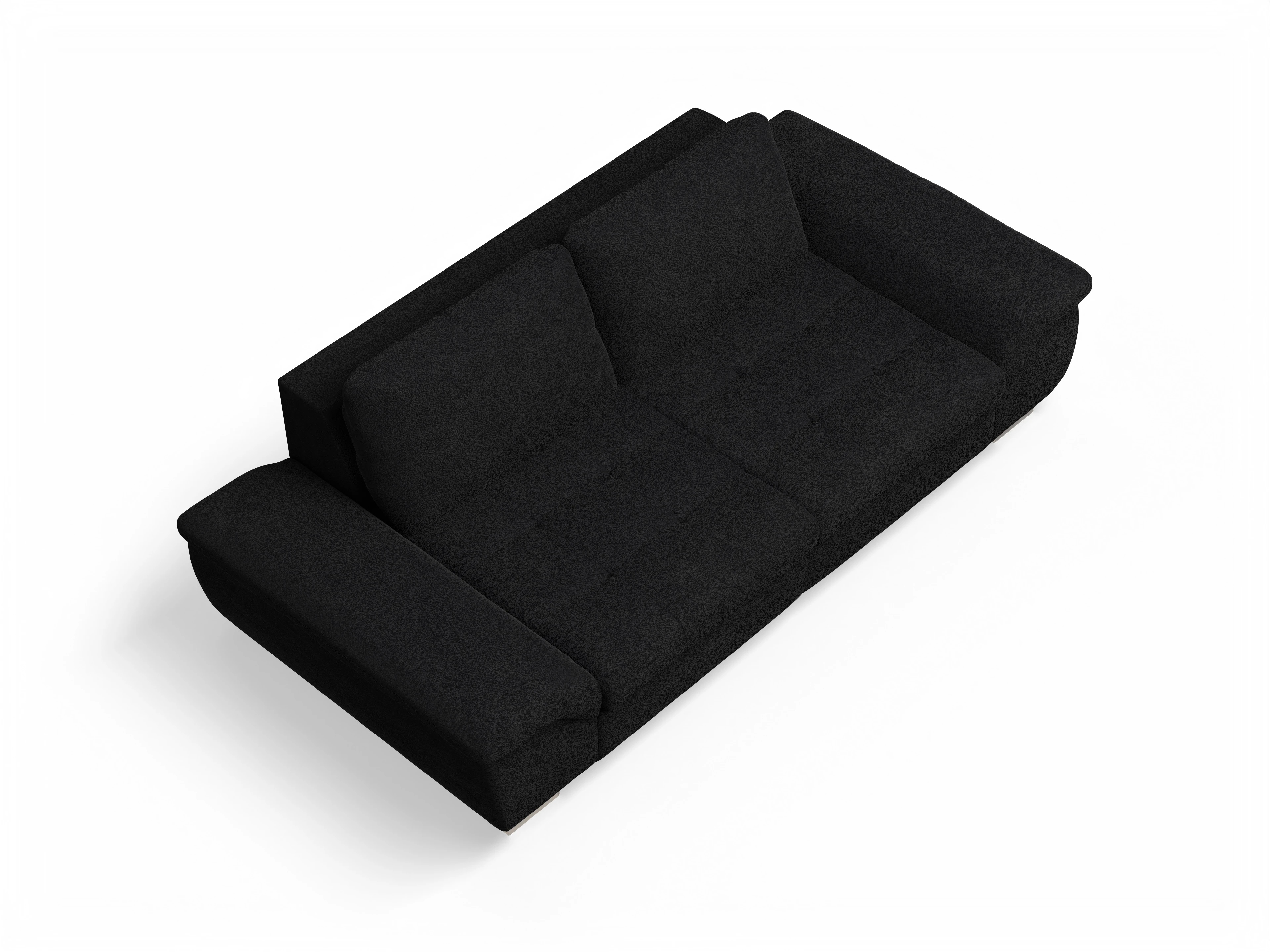 Ansicht des Produktes SC Smart 1007 3-Sitzer Sofa in Stoff Schwarz