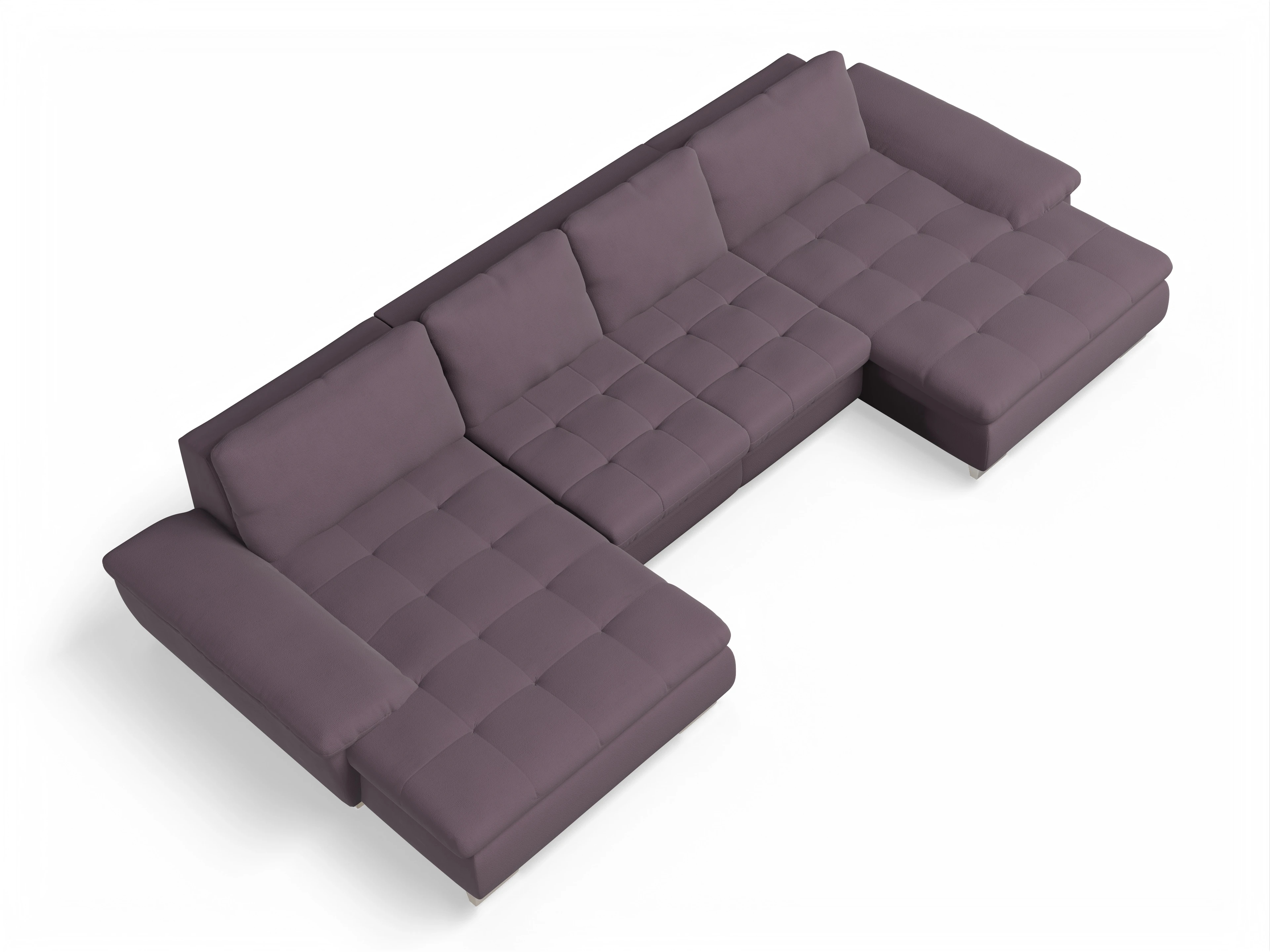 Ansicht des Produktes SC Smart 1007 Wohnlandschaft offen beidseitig in Stoff Rot