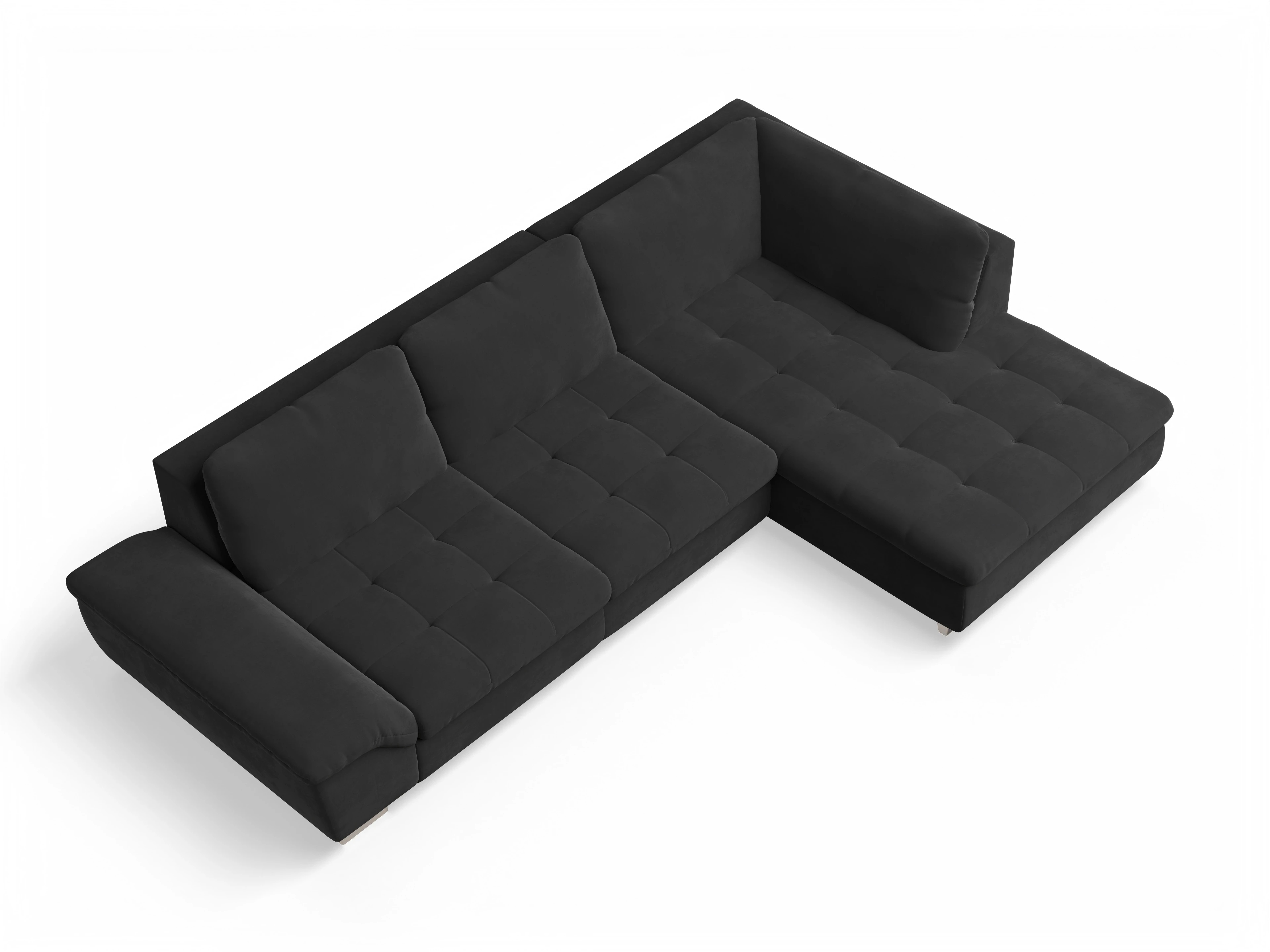 Sitz Concept smart 1007 Kombielement Large R Ansicht des Produktes SC Smart 1007 Ecksofa rechts Abschluss offen in Stoff Grau