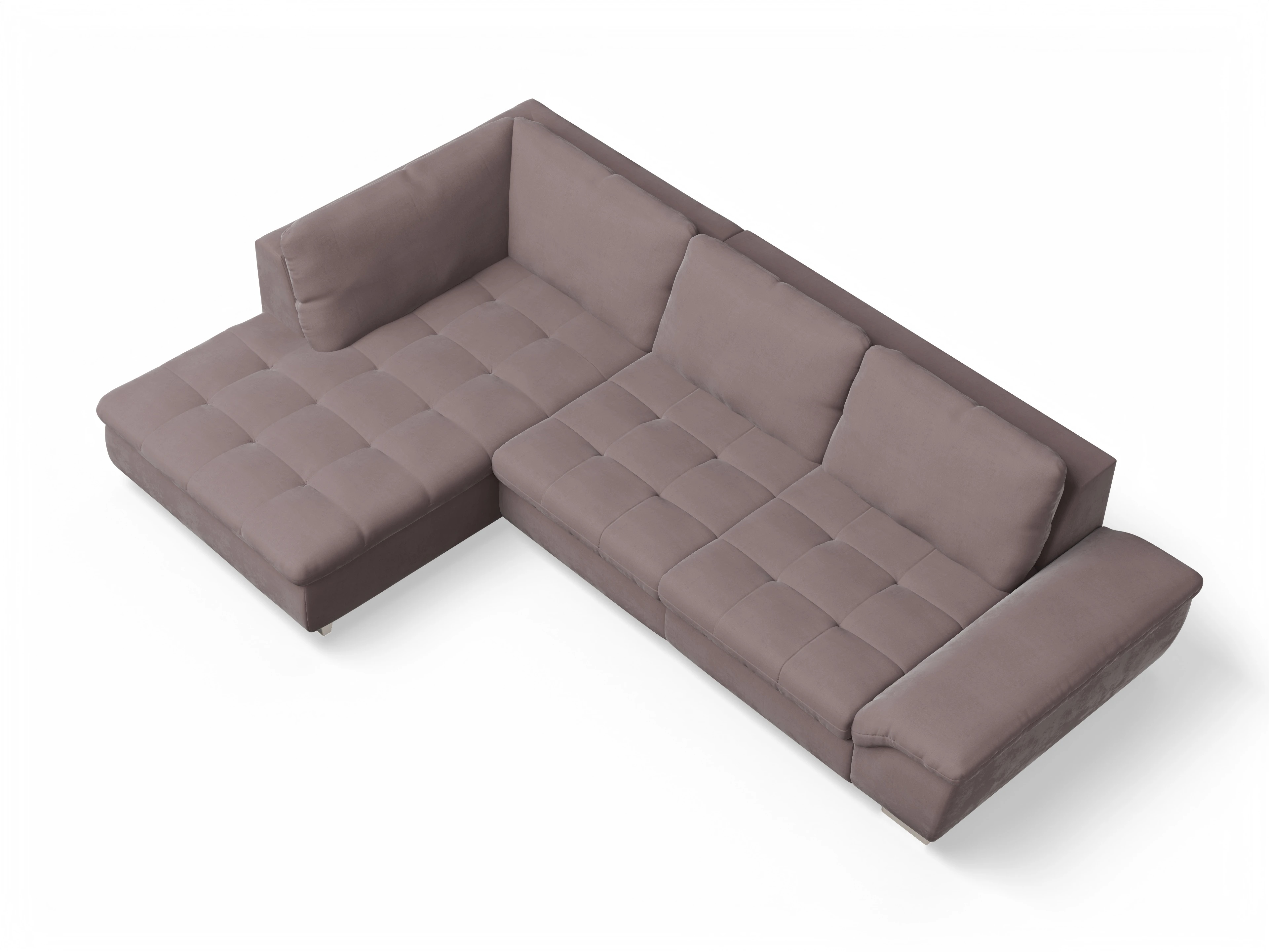 Sitz Concept smart 1007 Kombielement Large L Ansicht des Produktes SC Smart 1007 Ecksofa links Abschluss offen in Stoff Lila