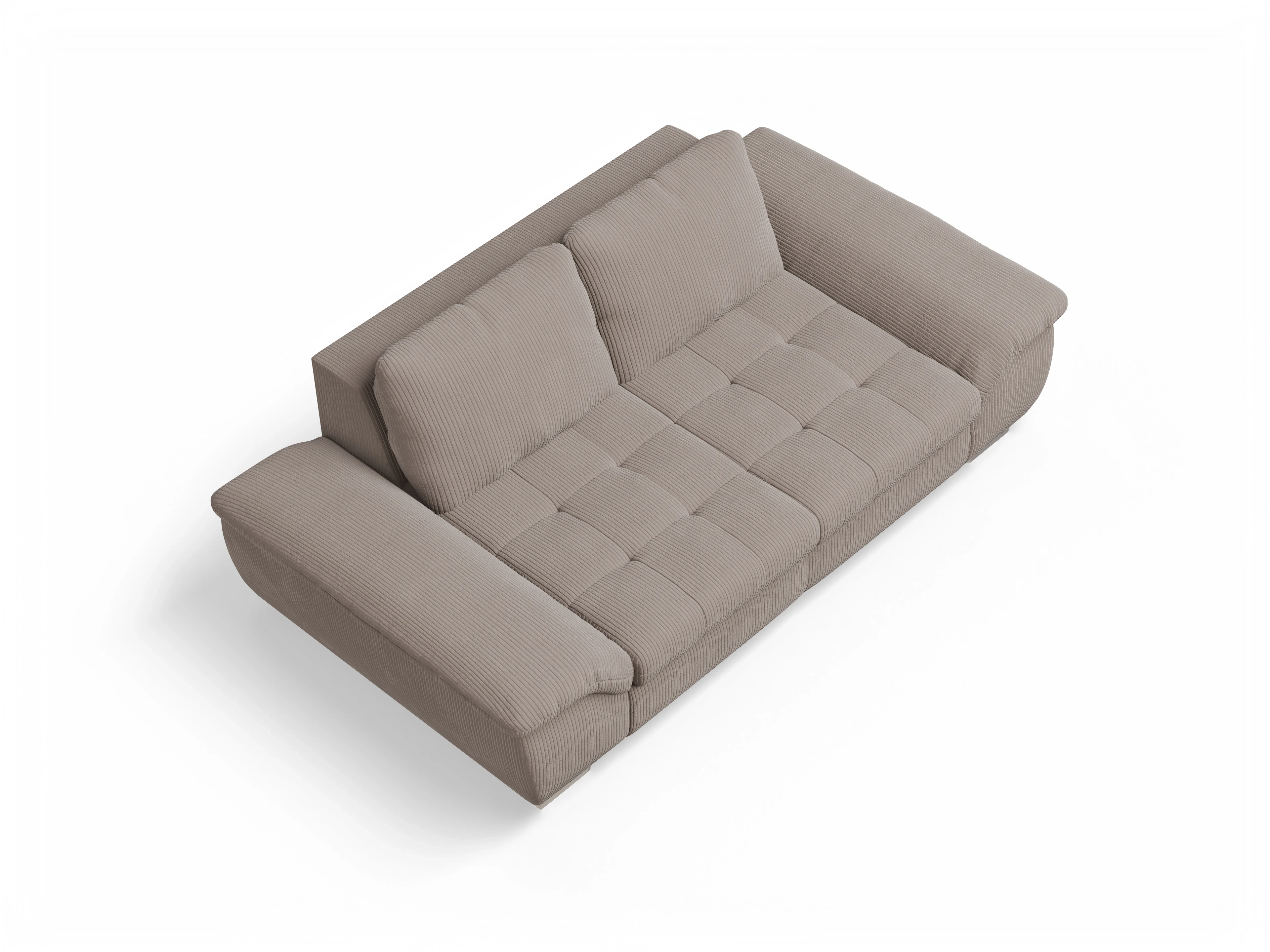 Ansicht des Produktes SC Smart 1007 2,5-Sitzer Sofa in Stoff Braun