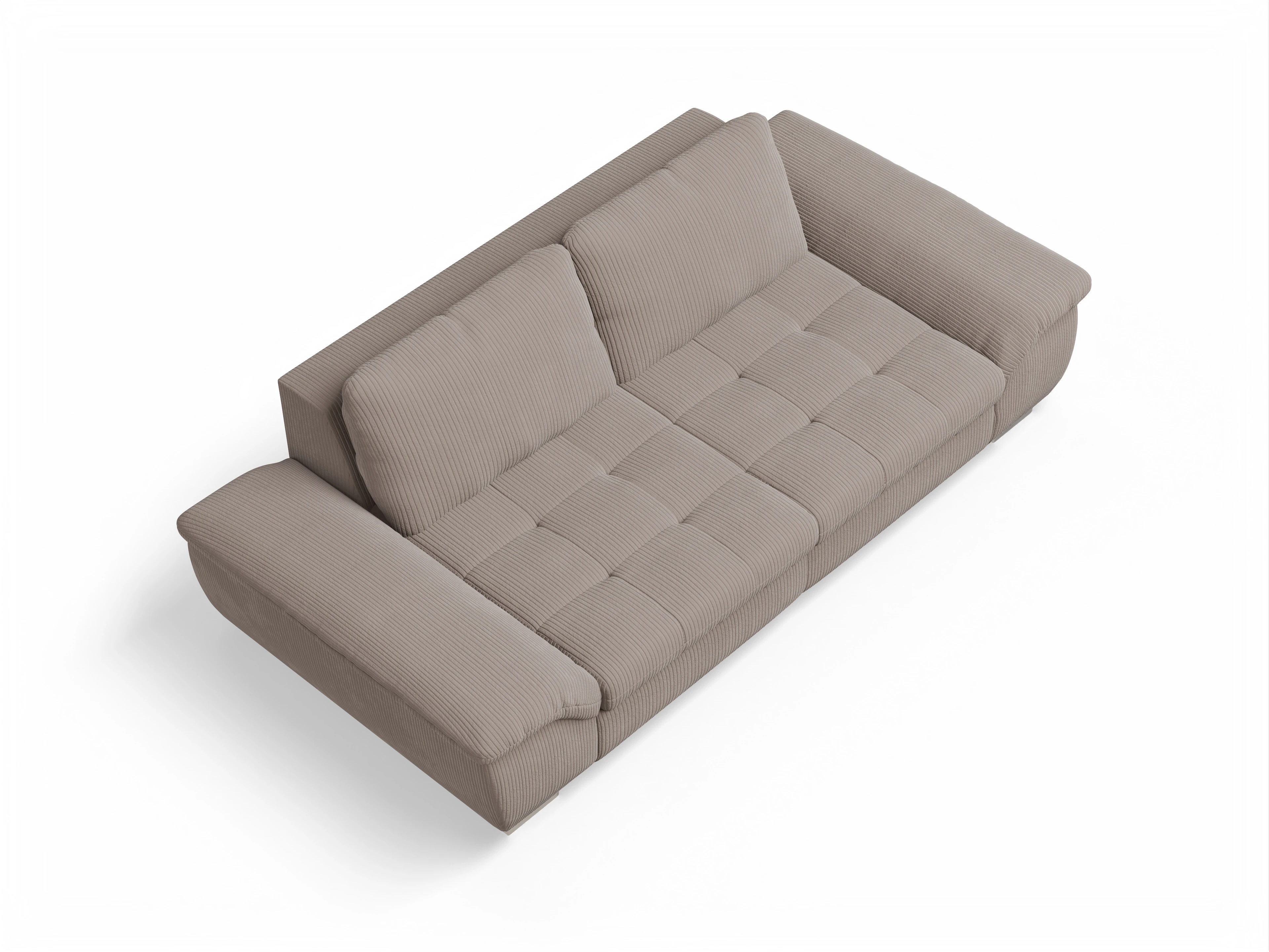 Ansicht des Produktes SC Smart 1007 3-Sitzer Sofa in Stoff Braun