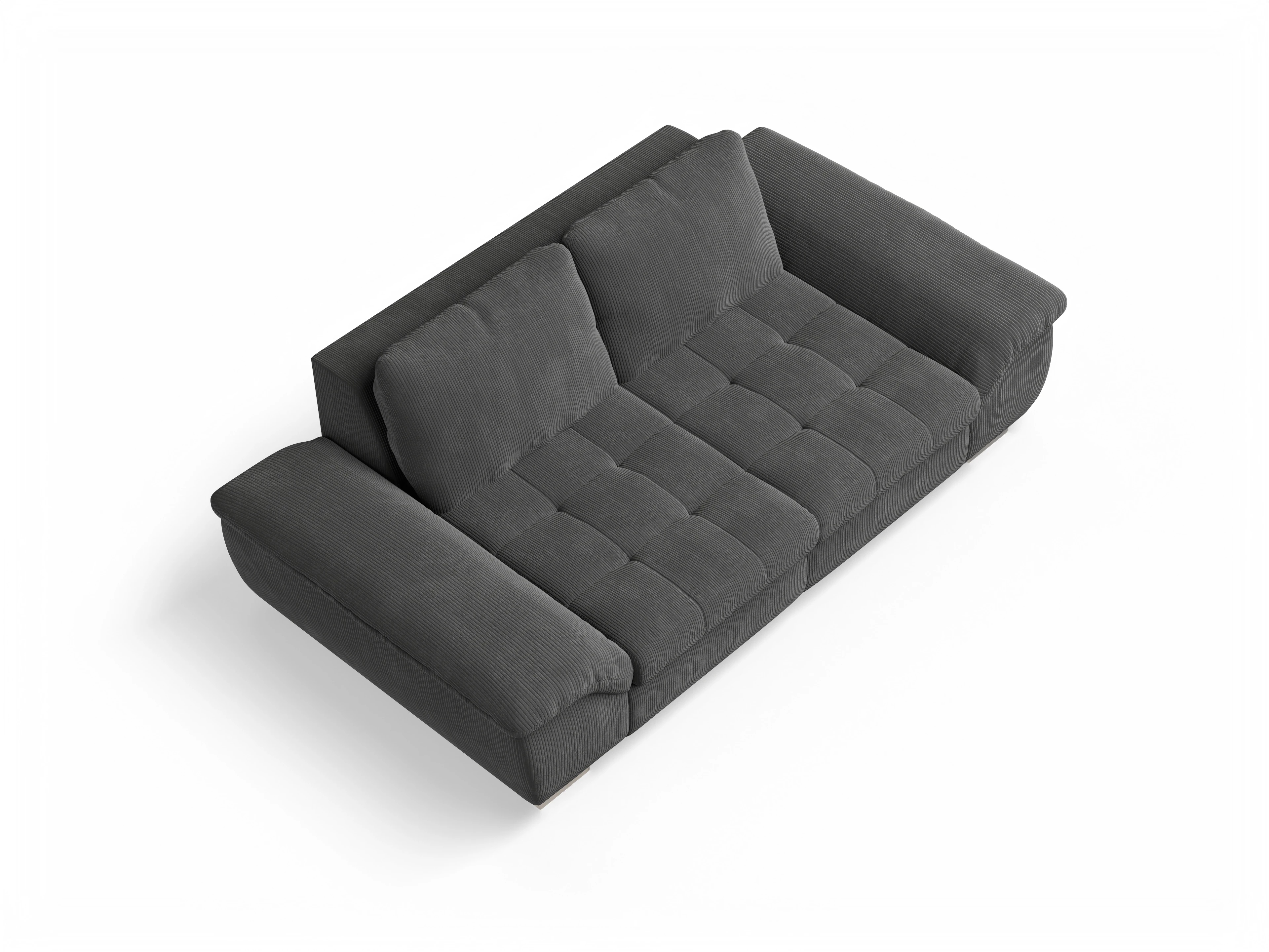 Ansicht des Produktes SC Smart 1007 2,5-Sitzer Sofa in Stoff Grau