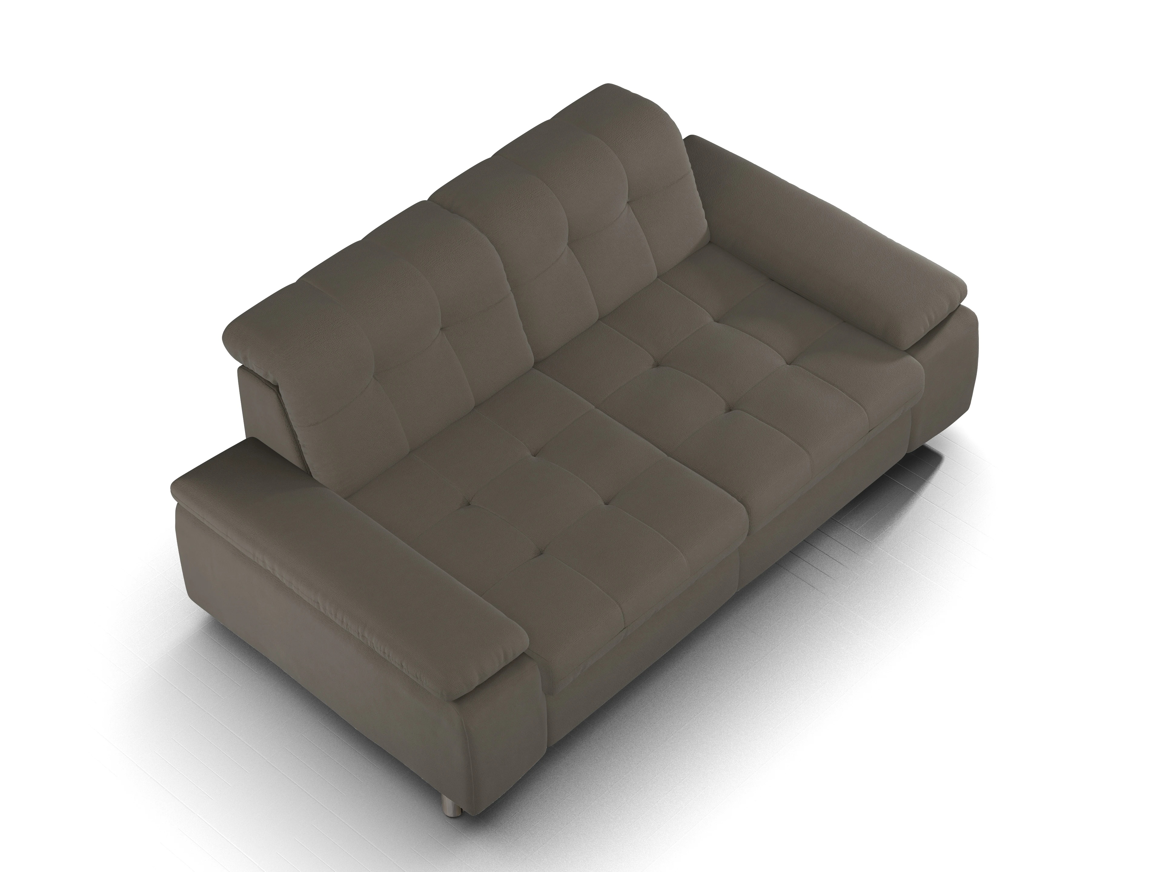 Ansicht des Produktes SC Smart 1012 3-Sitzer Sofa in Stoff Braun