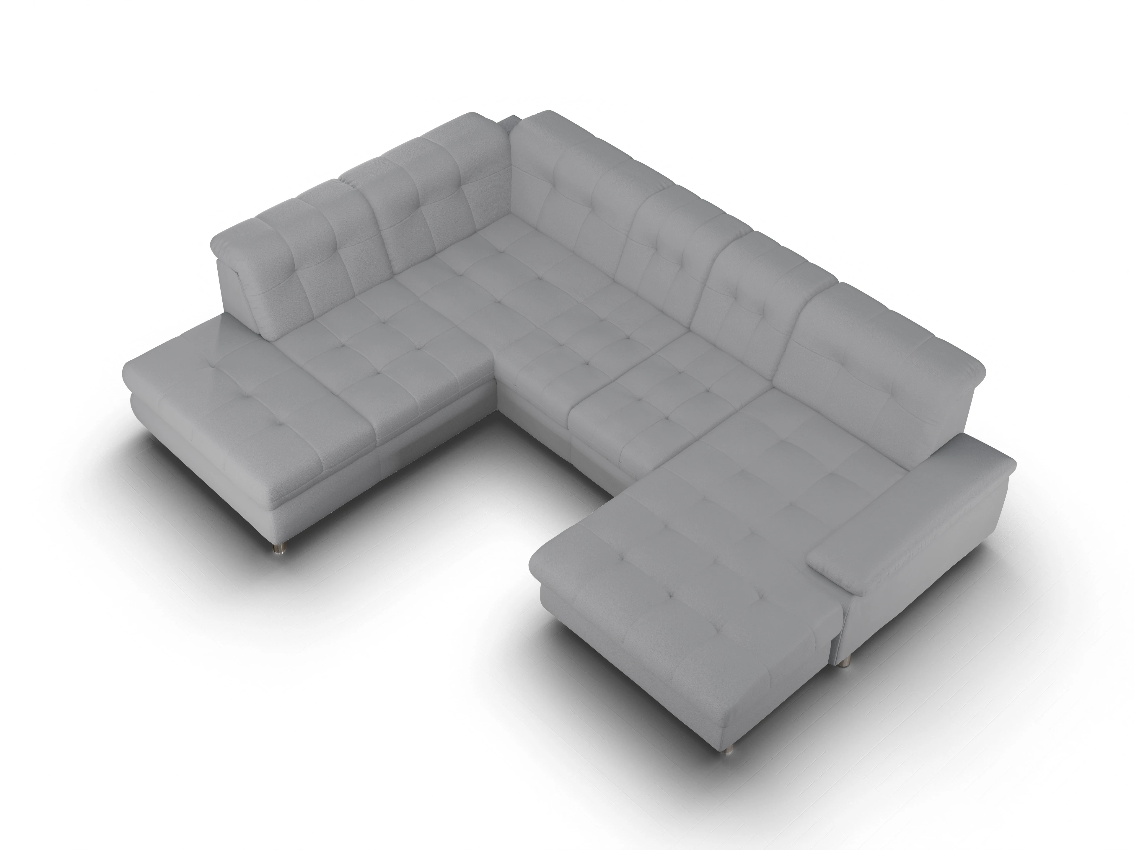 Sitz Concept smart 1012 Canapé Small SE1,5Aho R Ansicht des Produktes SC Smart 1012 Wohnlandschaft offen beidseitig in Stoff Grau