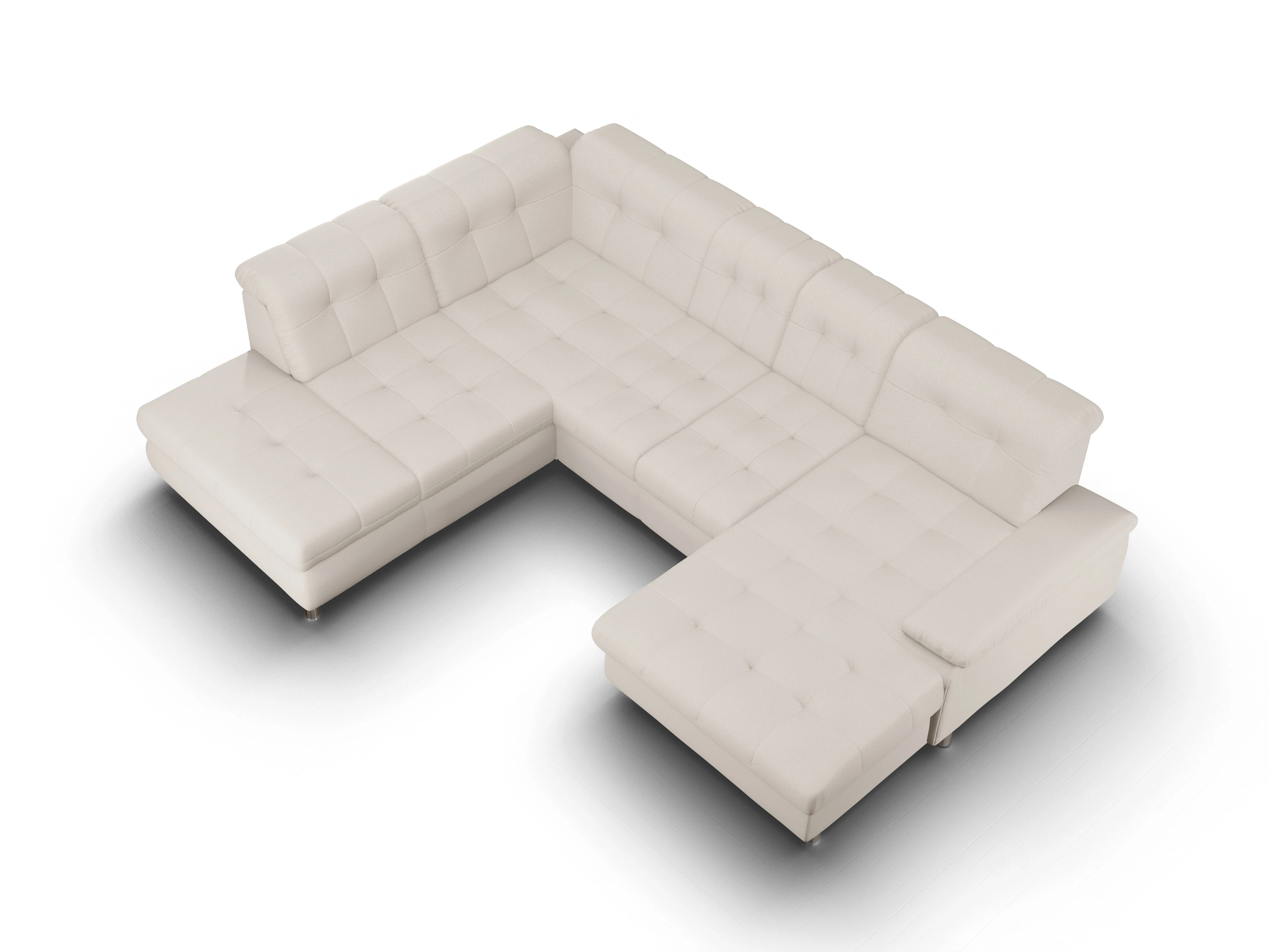 Sitz Concept smart 1012 Canapé Small SE1,5Aho R Ansicht des Produktes SC Smart 1012 Wohnlandschaft offen beidseitig in Stoff Beige