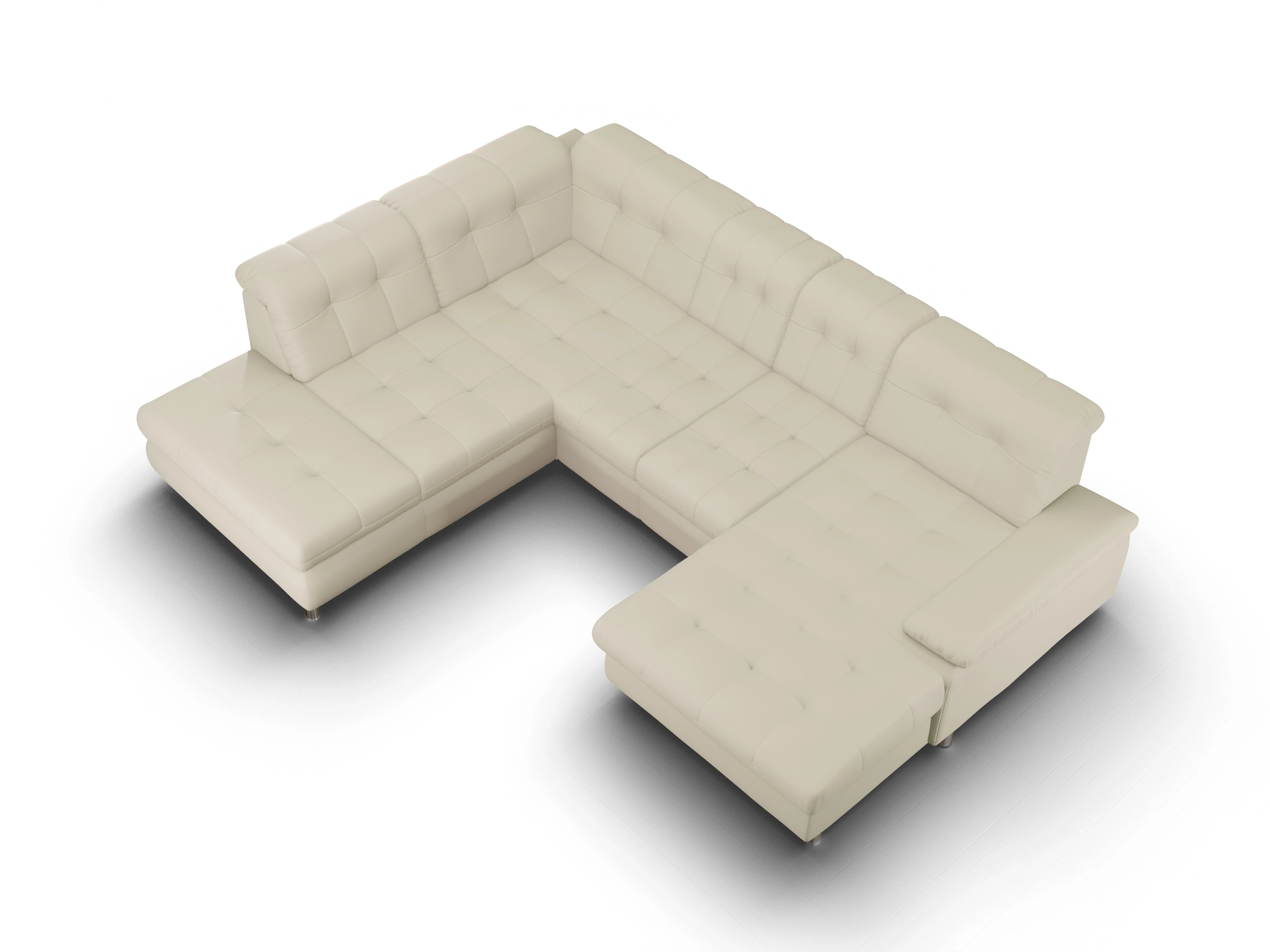 Sitz Concept smart 1012 Canapé Small SE1,5Aho R Ansicht des Produktes SC Smart 1012 Wohnlandschaft offen beidseitig in Stoff Beige