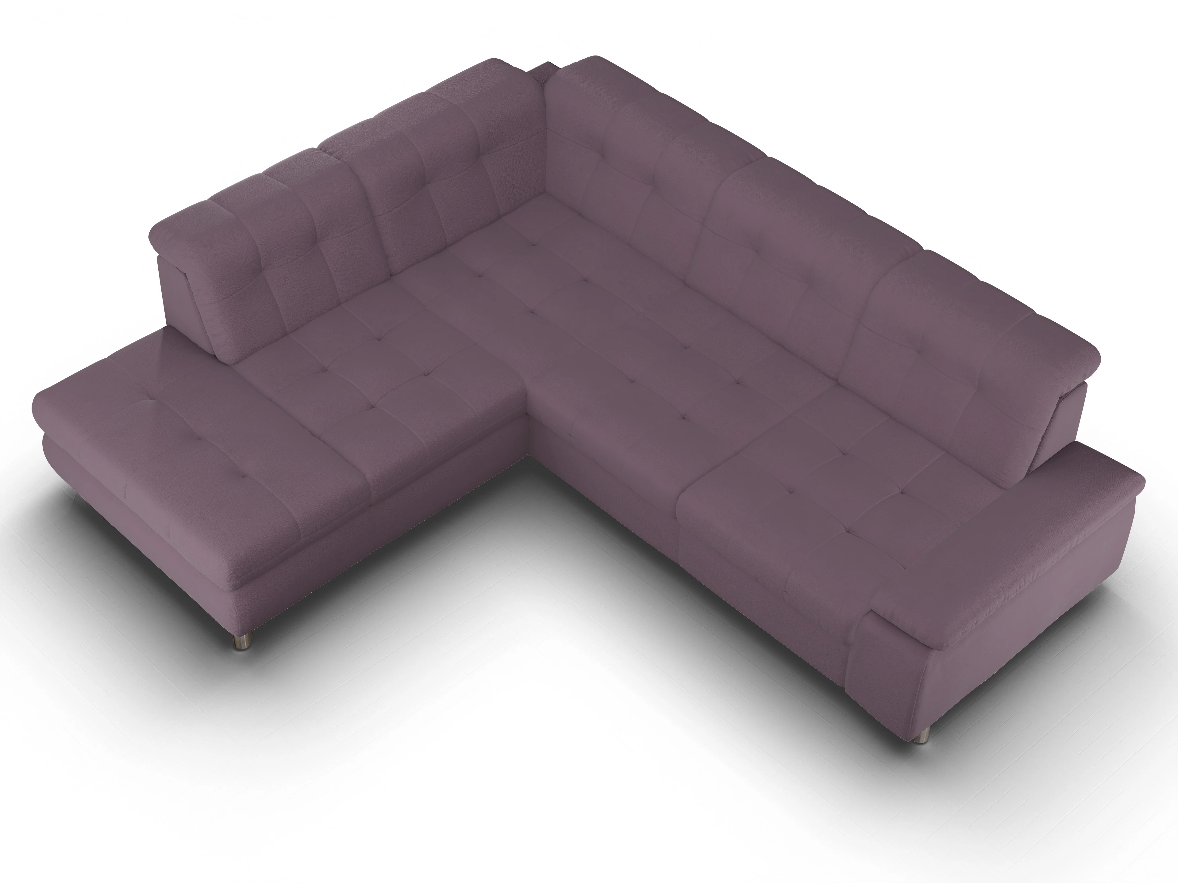 Ansicht des Produktes SC Smart 1012 Ecksofa links Abschluss offen in Stoff Rot