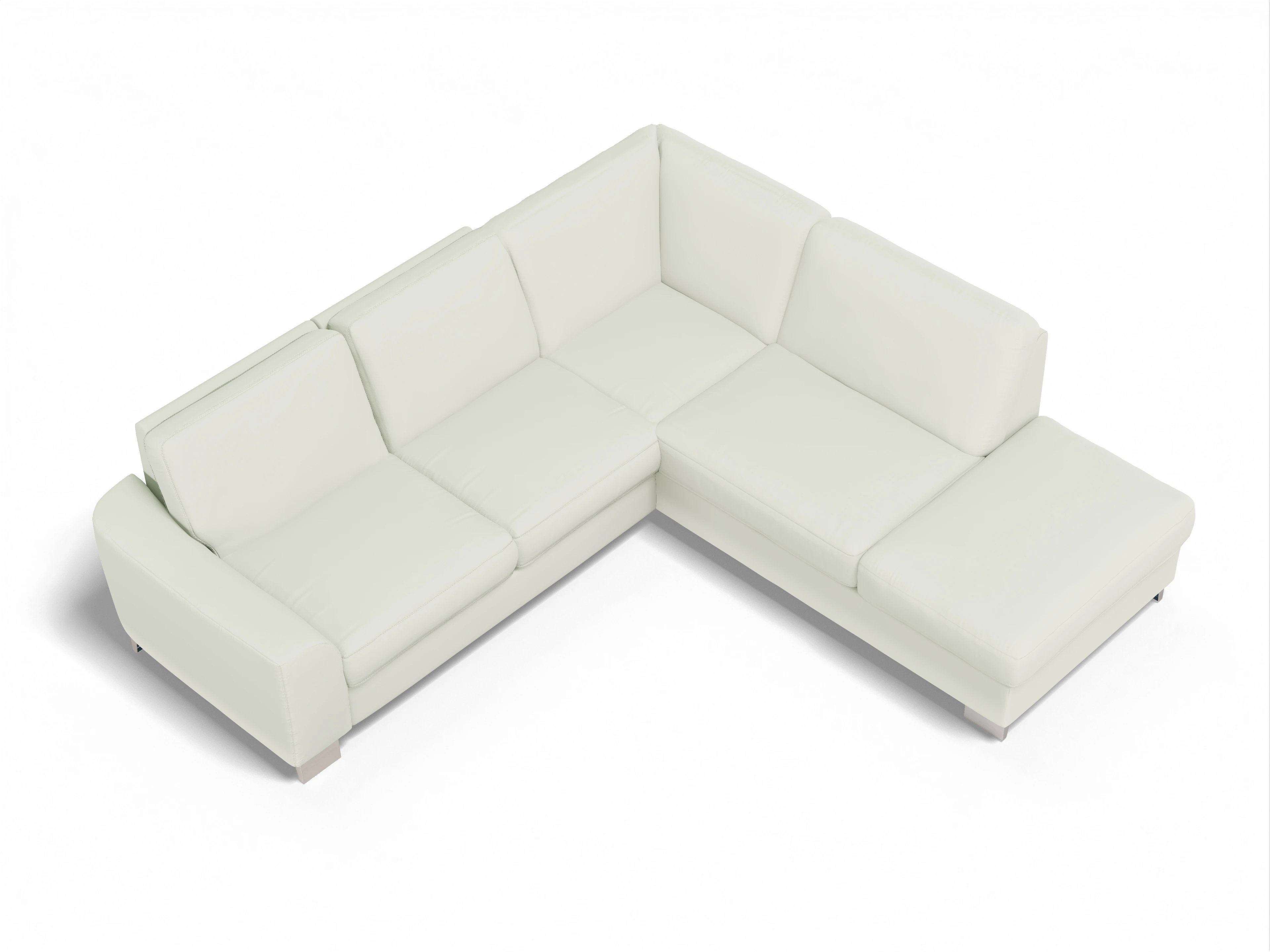 Sitz Concept Family 1028 KO Medium R Ansicht des Produktes SC Family 1028 Ecksofa rechts Abschluss offen in Stoff Beige