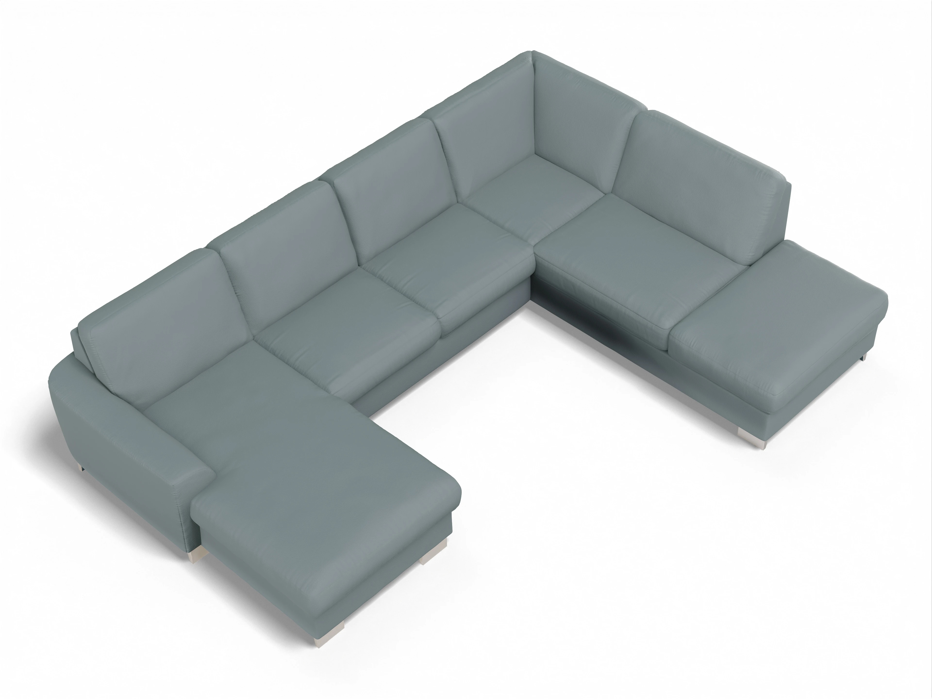 Sitz Concept Family 1028 CanKO Medium R Ansicht des Produktes SC Family 1028 Wohnlandschaft offen beidseitig in Stoff Grau