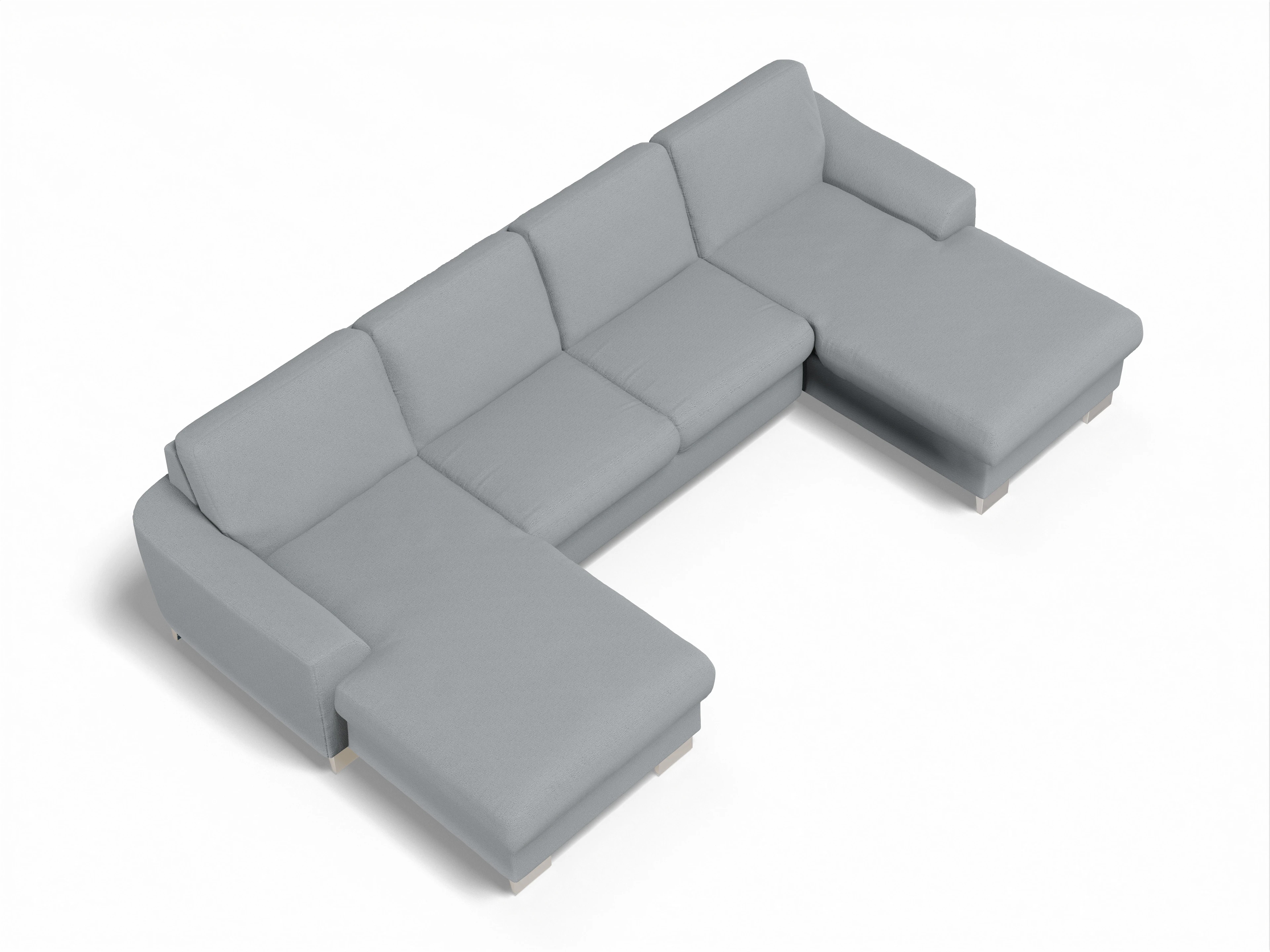 Sitz Concept Family 1028 Canapé Medium Ansicht des Produktes SC Family 1028 Wohnlandschaft offen beidseitig in Stoff Grau
