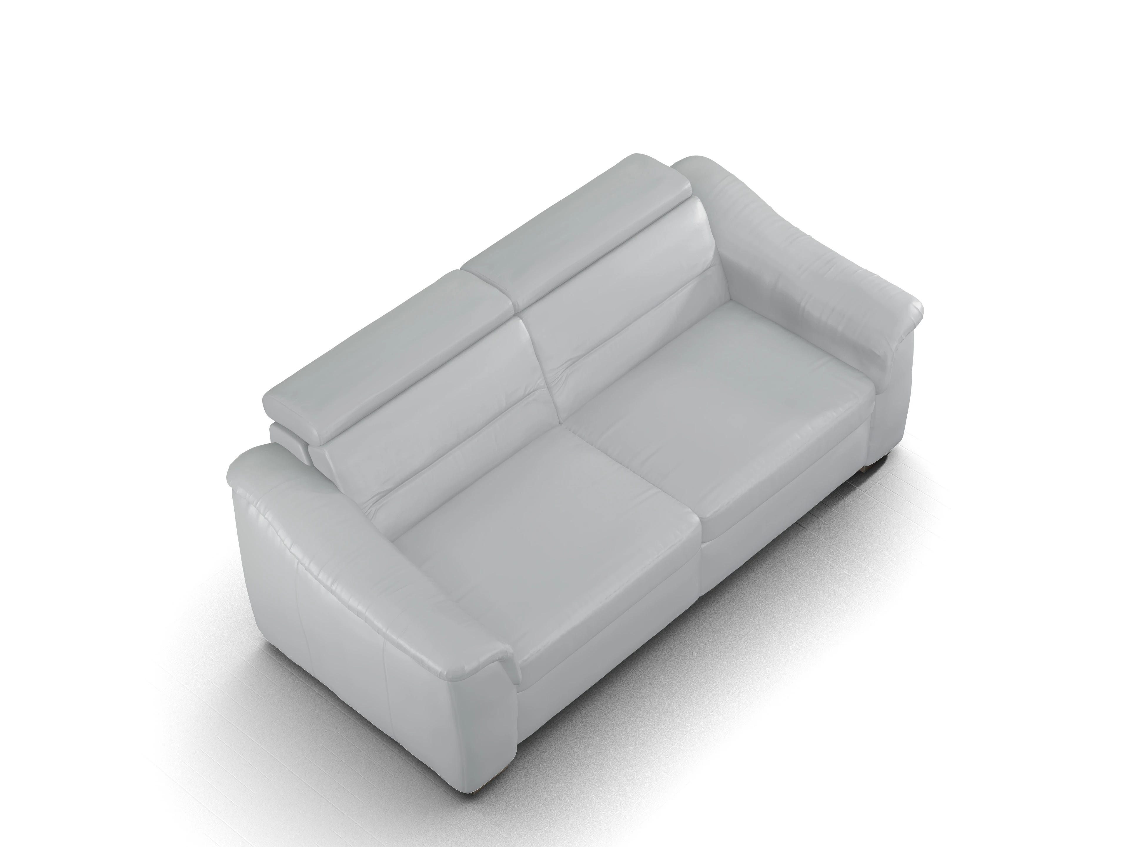 Ansicht des Produktes SC Select 1008 3-Sitzer Sofa in Leder Grau
