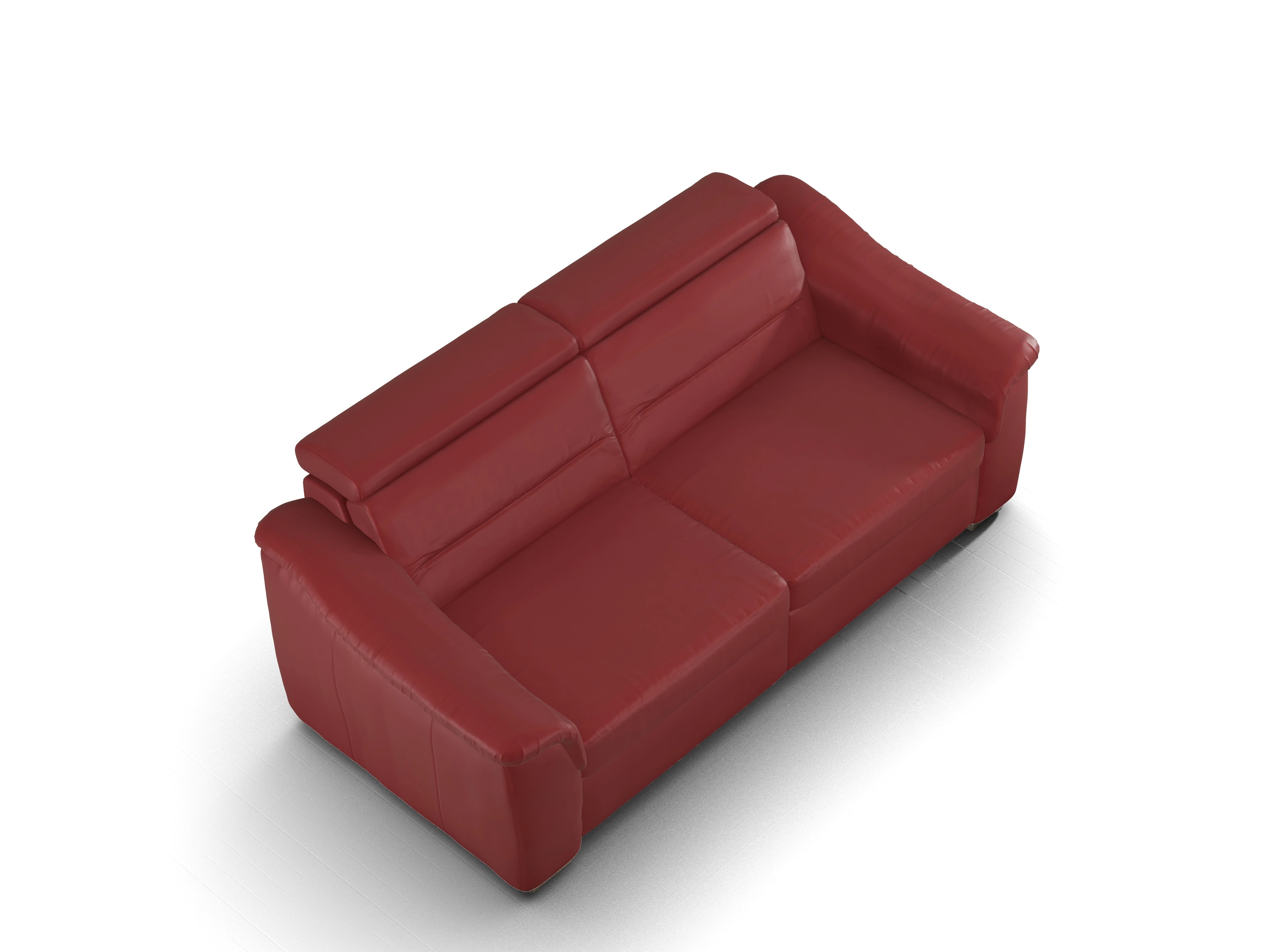 Ansicht des Produktes SC Select 1008 3-Sitzer Sofa in Leder Rot