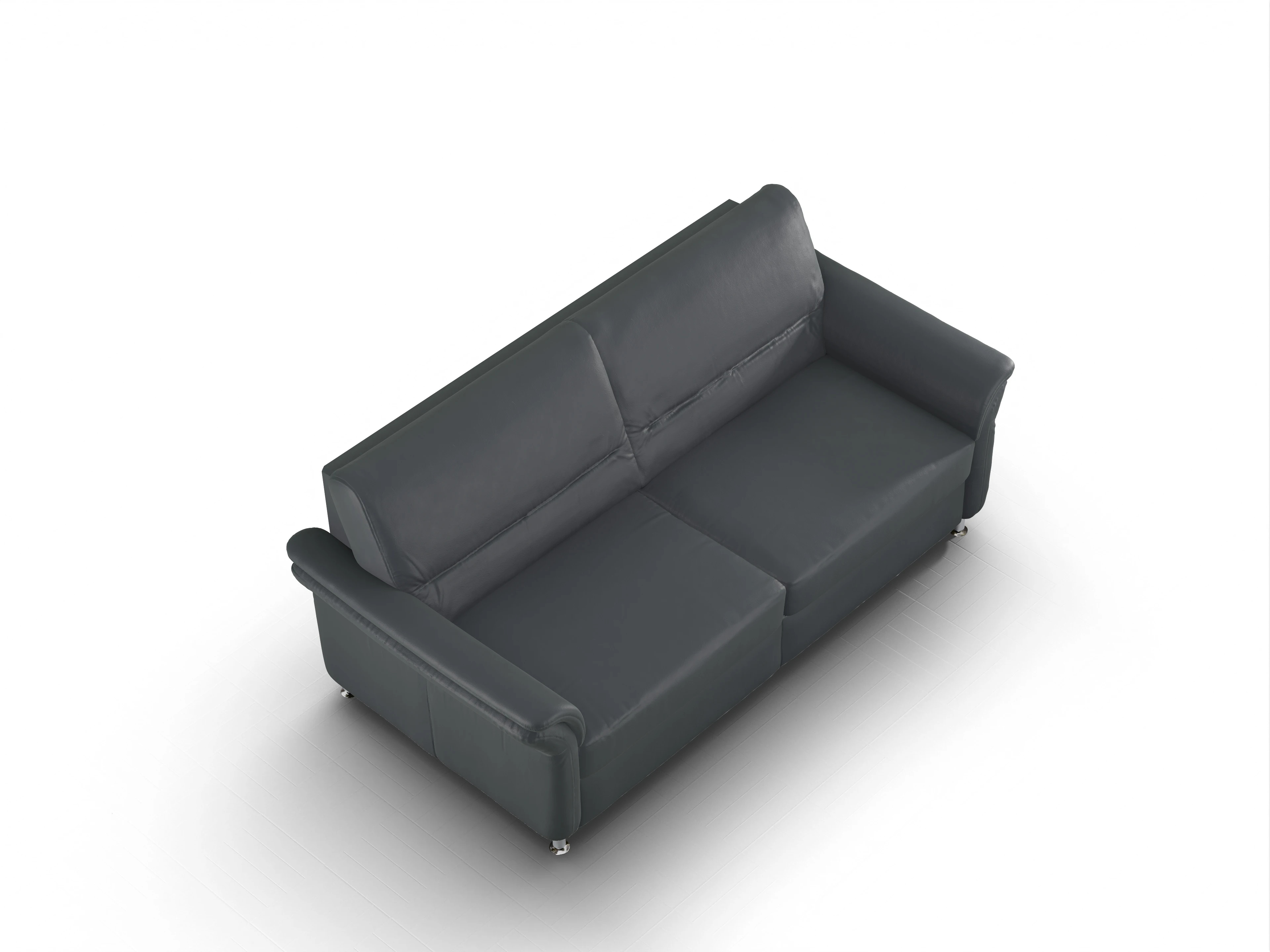 Sitz Concept Select 1010 3-Sitzer Sofa Ansicht des Produktes SC Select 1010 3-Sitzer Sofa in Leder Grau