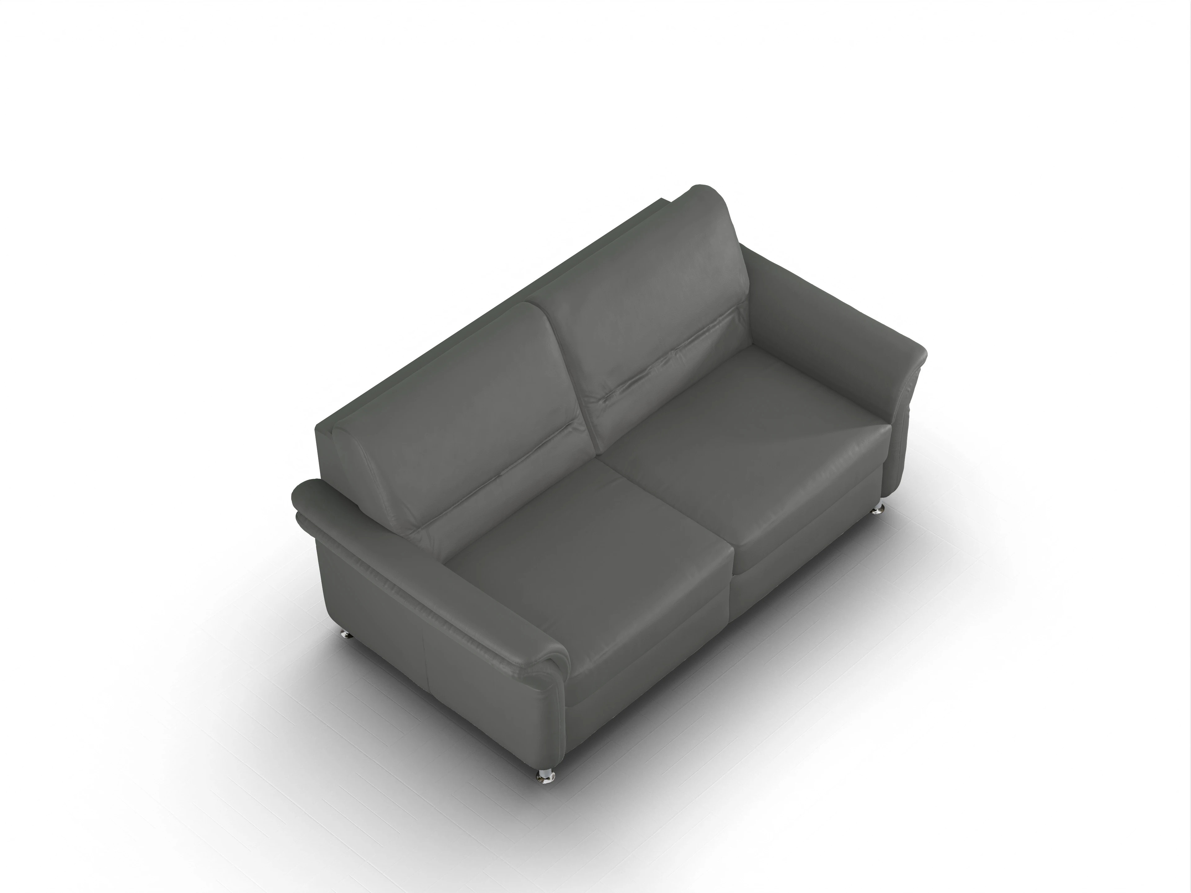 Sitz Concept Select 1010 2,5 Sitzer Sofa Ansicht des Produktes SC Select 1010 2,5-Sitzer Sofa in Leder Grau
